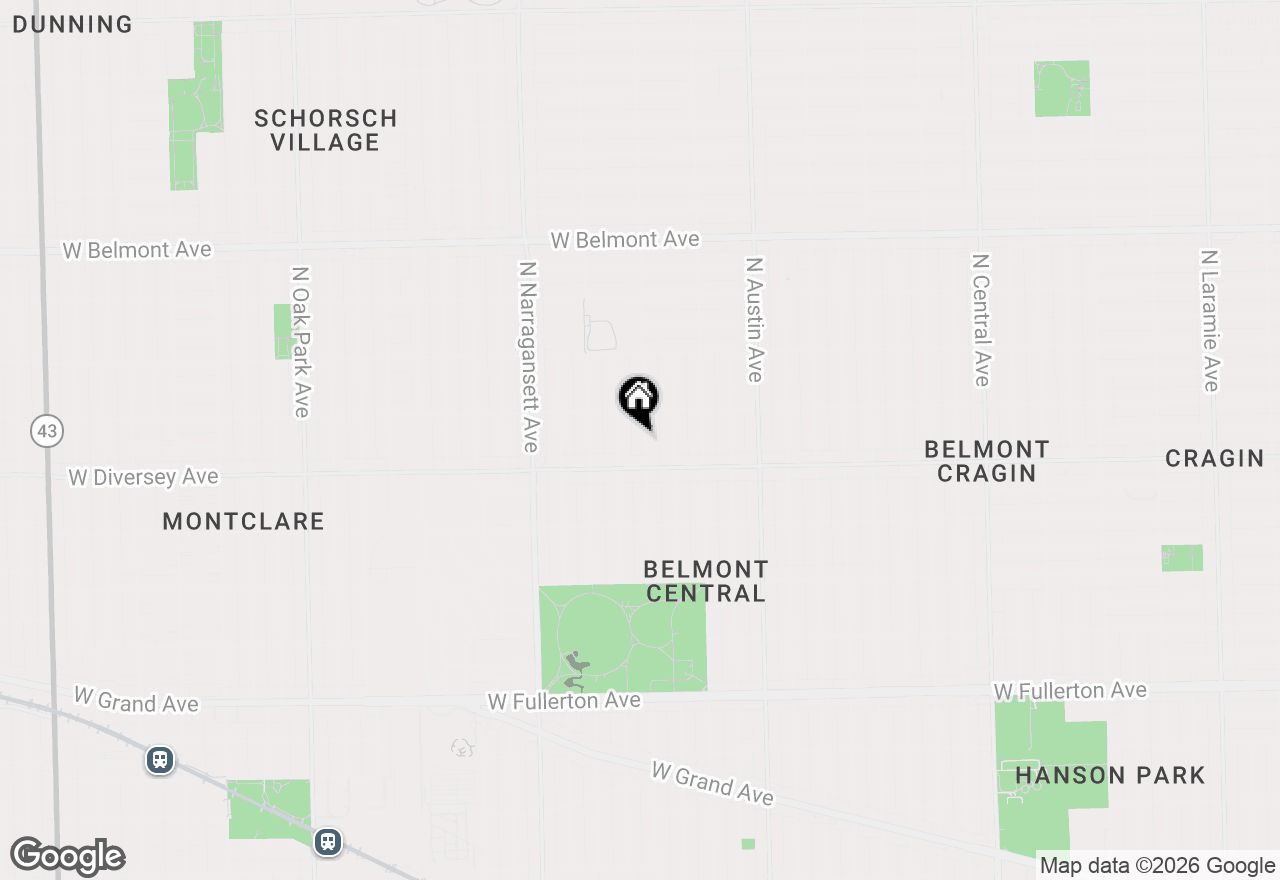 Map of 2828 N Melvina Avenue, Chicago, IL 60634