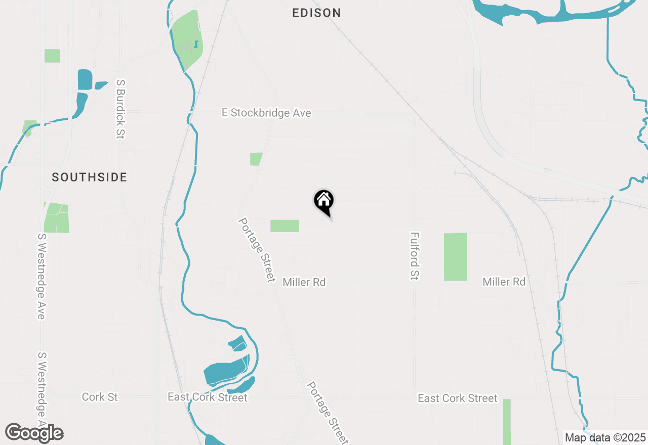 Map of 1118 E Alcott Street, Kalamazoo, MI 49001