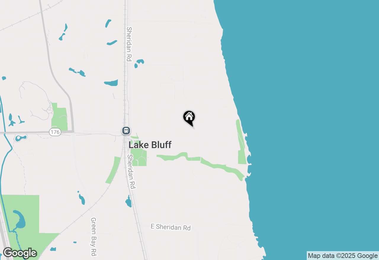 Map of 344 E Scranton Avenue, Lake Bluff, IL 60044