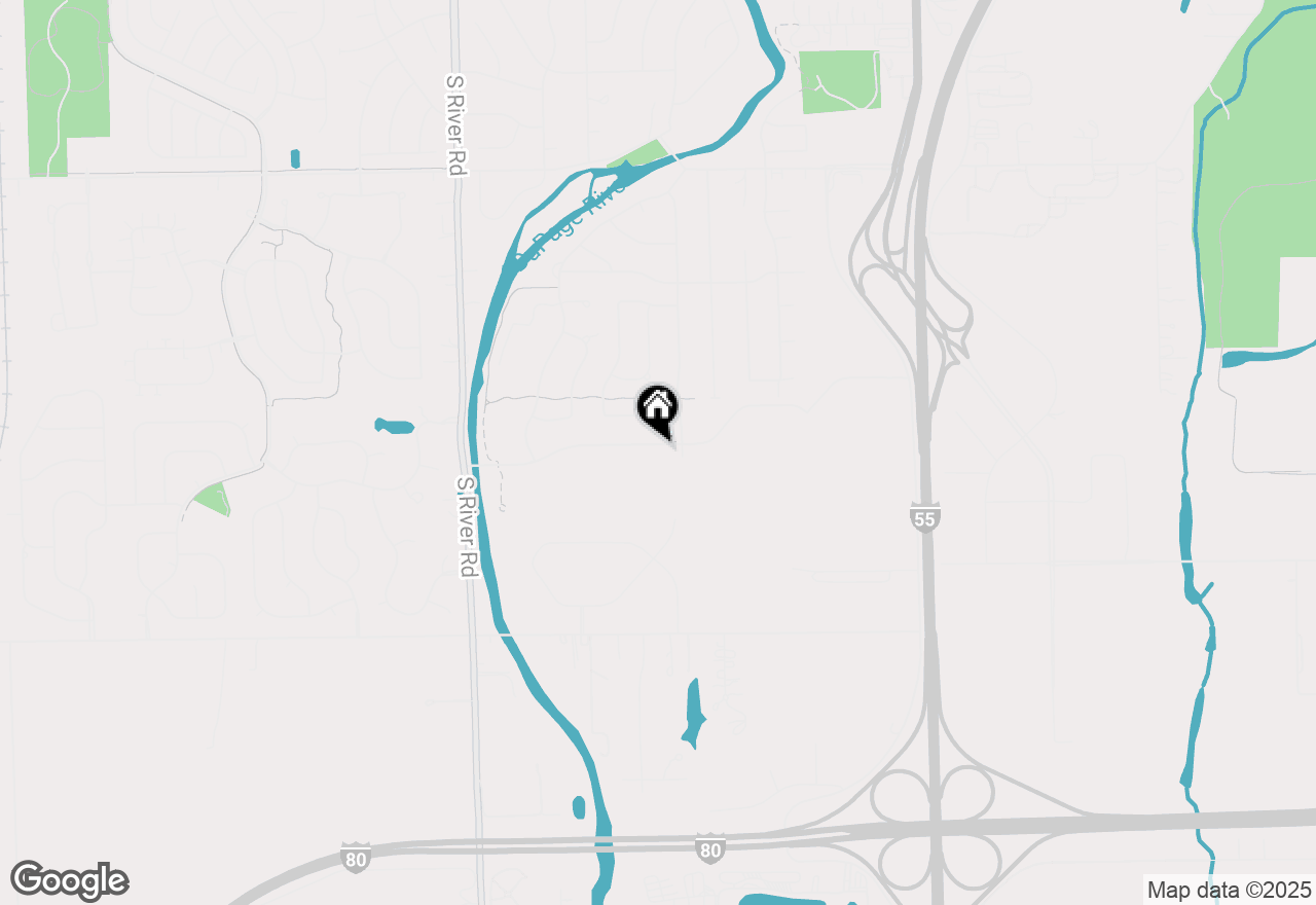 Map of 24445 W River Crossing Drive, Shorewood, IL 60404