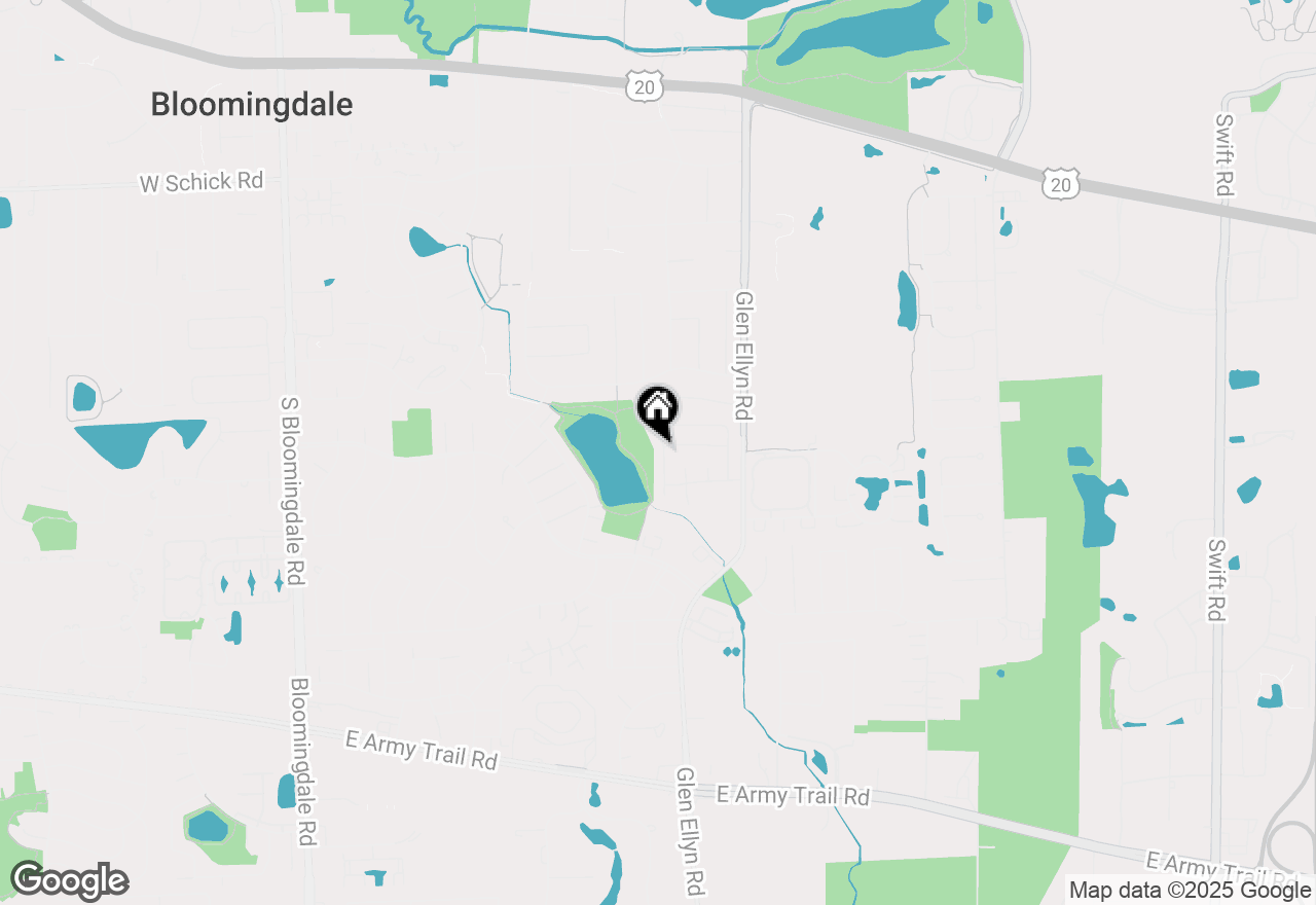 Map of 234 Stanyon Lane, Bloomingdale, IL 60108