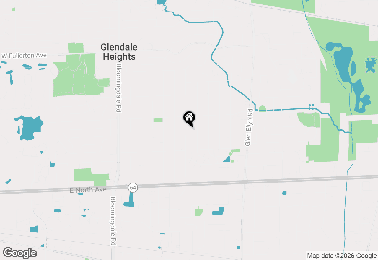 Map of 2N309 Pearl Avenue, Glen Ellyn, IL 60137