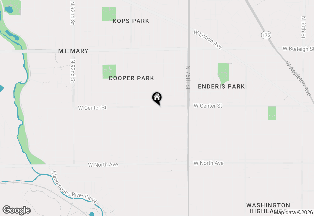 Map of 8011 W Center St, Milwaukee, WI 53222