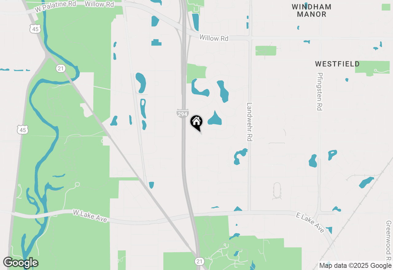 Map of 2308 Indian Ridge Drive, Glenview, IL 60026