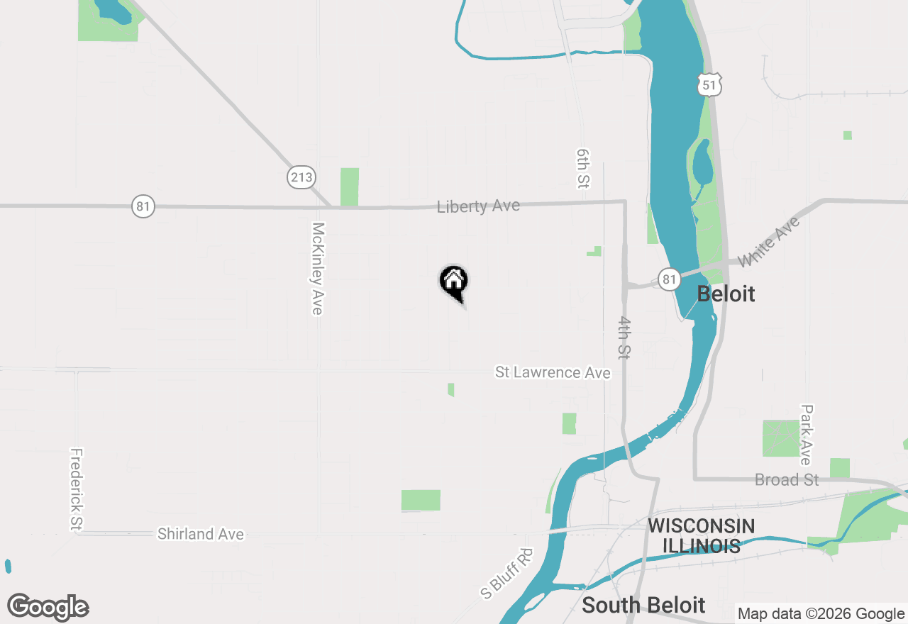 Map of 828 9th Street, Beloit, WI 53511