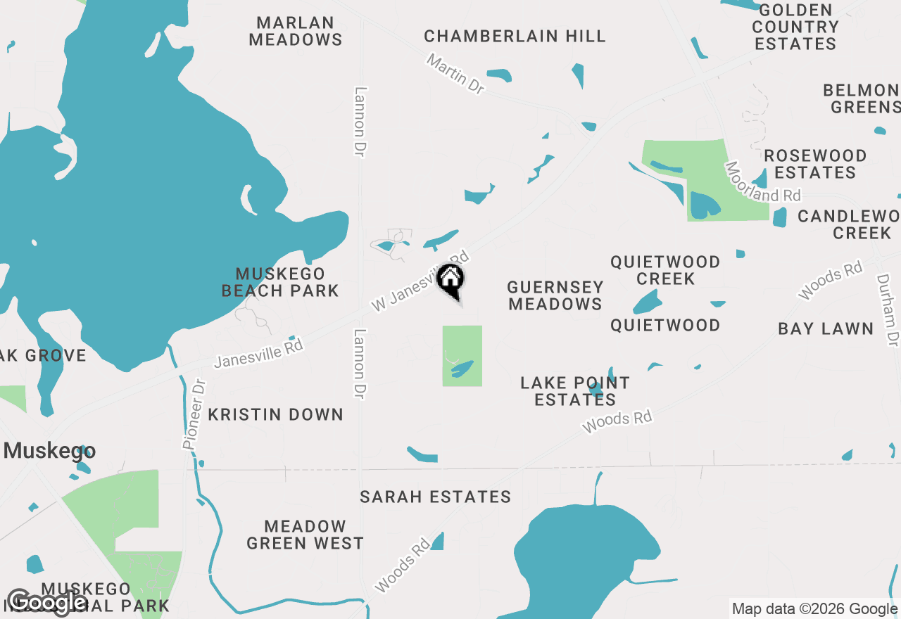 Map of S75W16788 Jacob Ct #15, Muskego, WI 53150