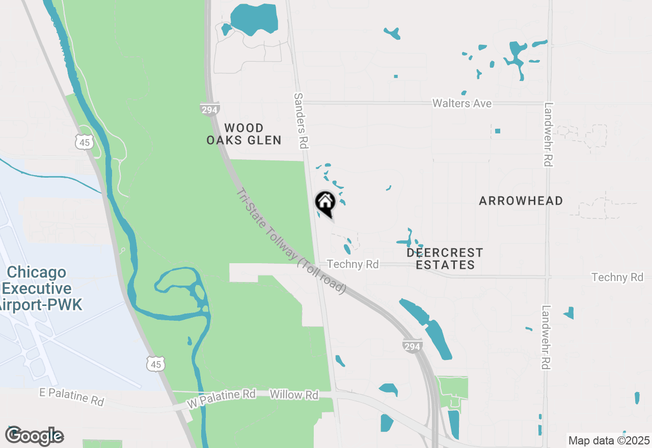 Map of 1872 Mission Hills Lane, Northbrook, IL 60062