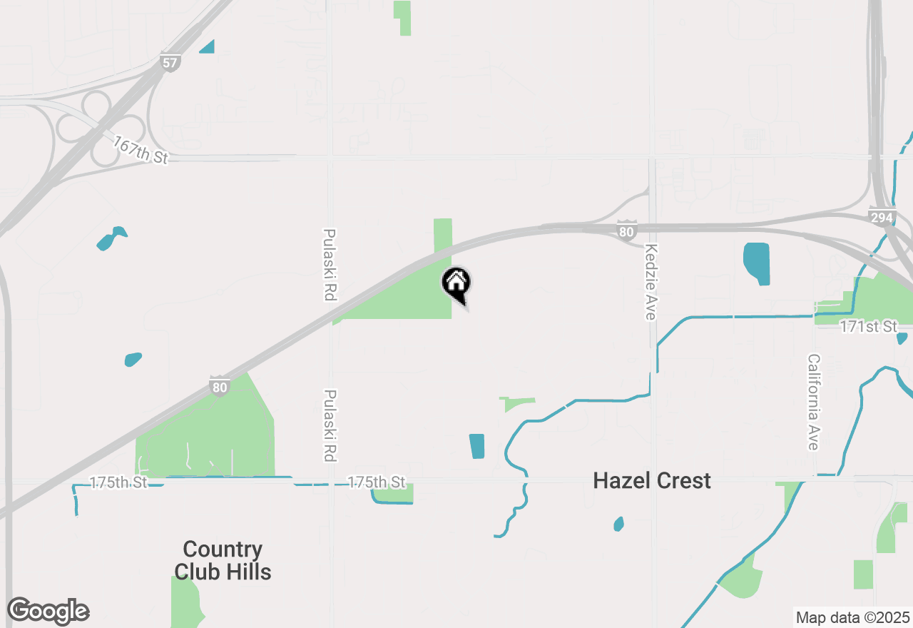 Map of 17022 Magnolia Drive, Hazel Crest, IL 60429