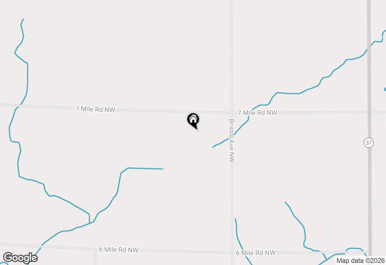 Map of 1740 7 Mile Road Nw, Comstock Park, MI 49321