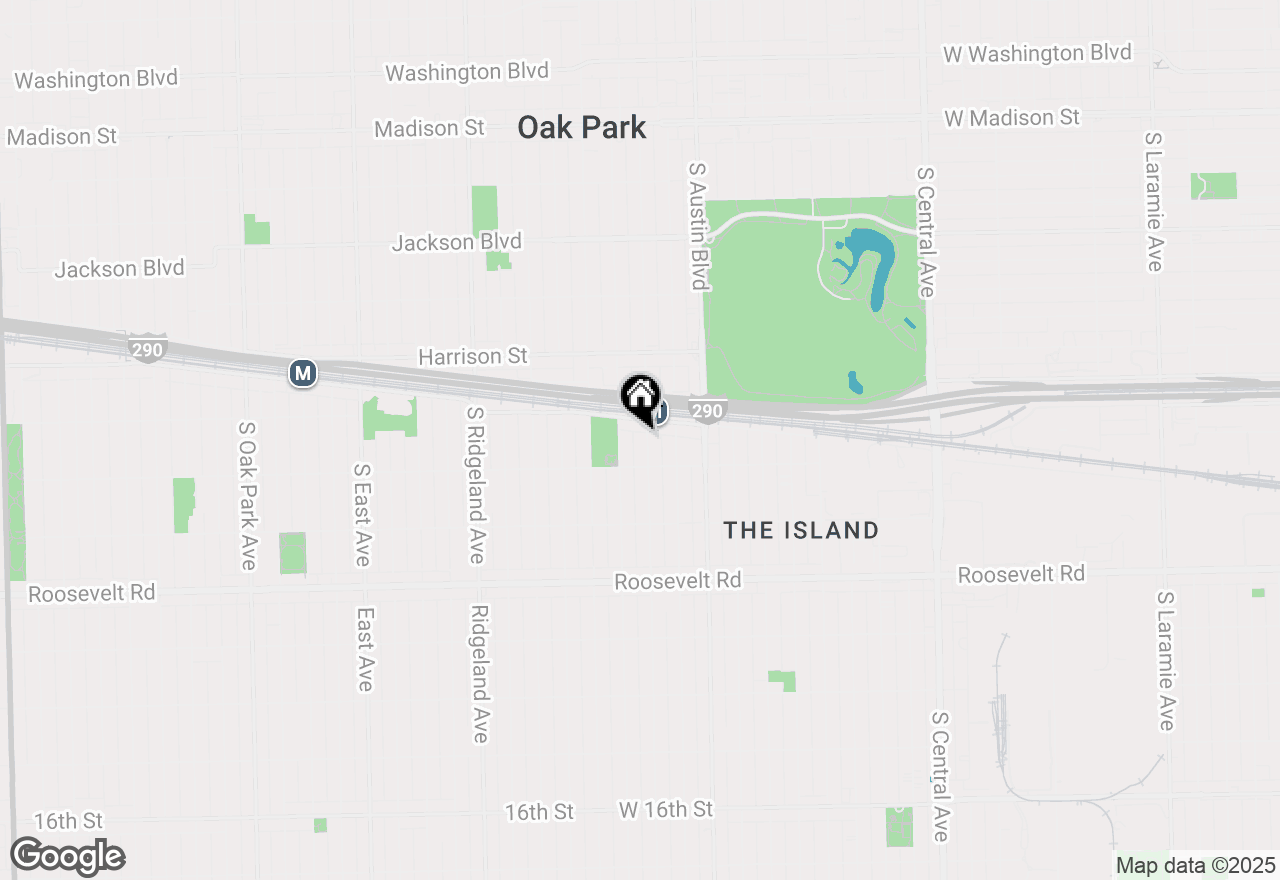 Map of 1019 Lyman Avenue, Oak Park, IL 60304