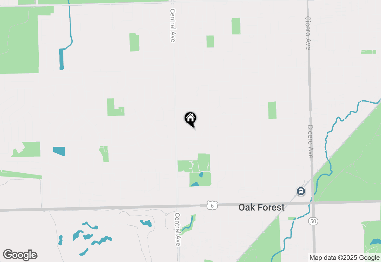 Map of 15441 Betty Ann Lane, Oak Forest, IL 60452