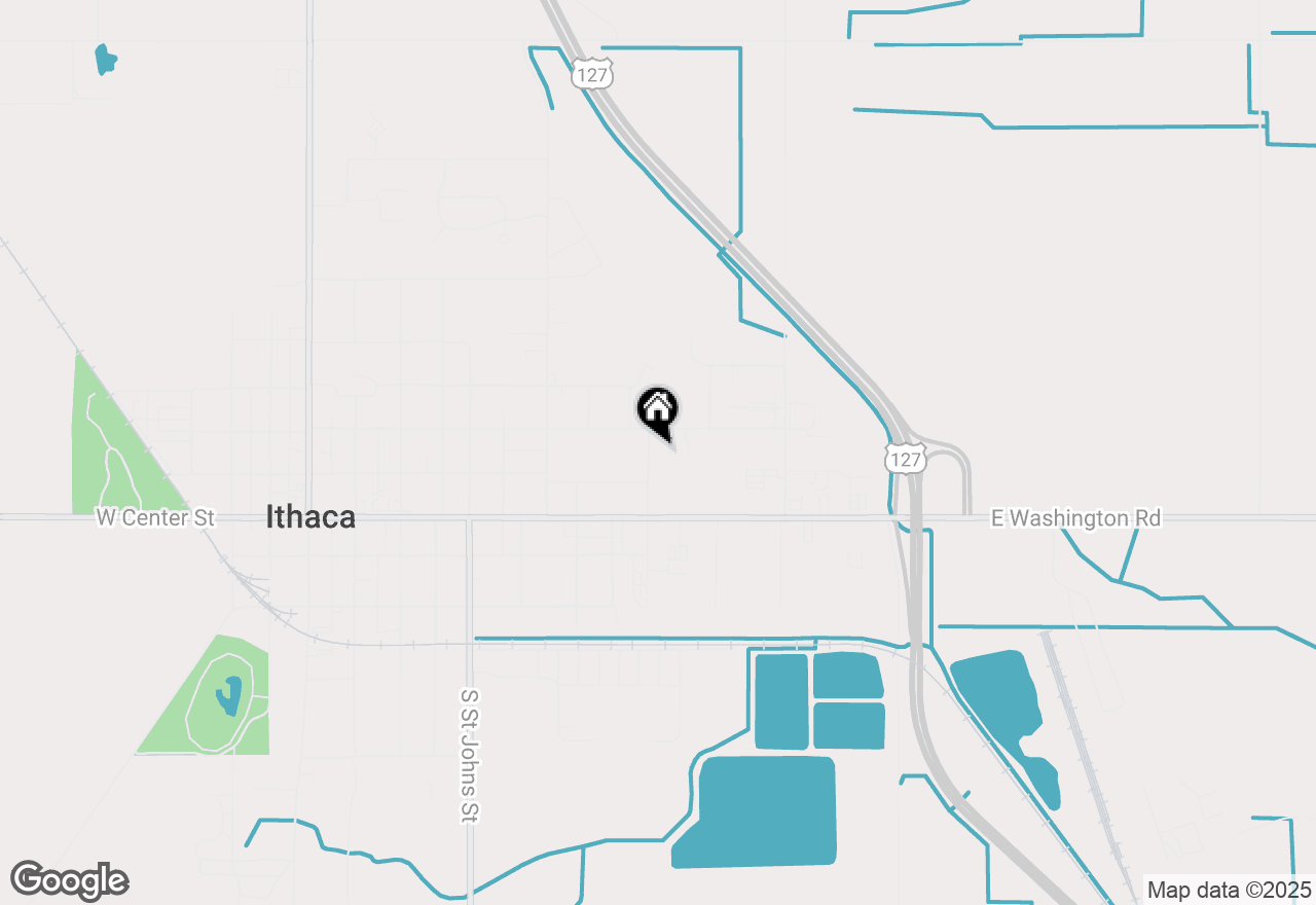 Map of 224 N Catherine Street, Ithaca, MI 48847