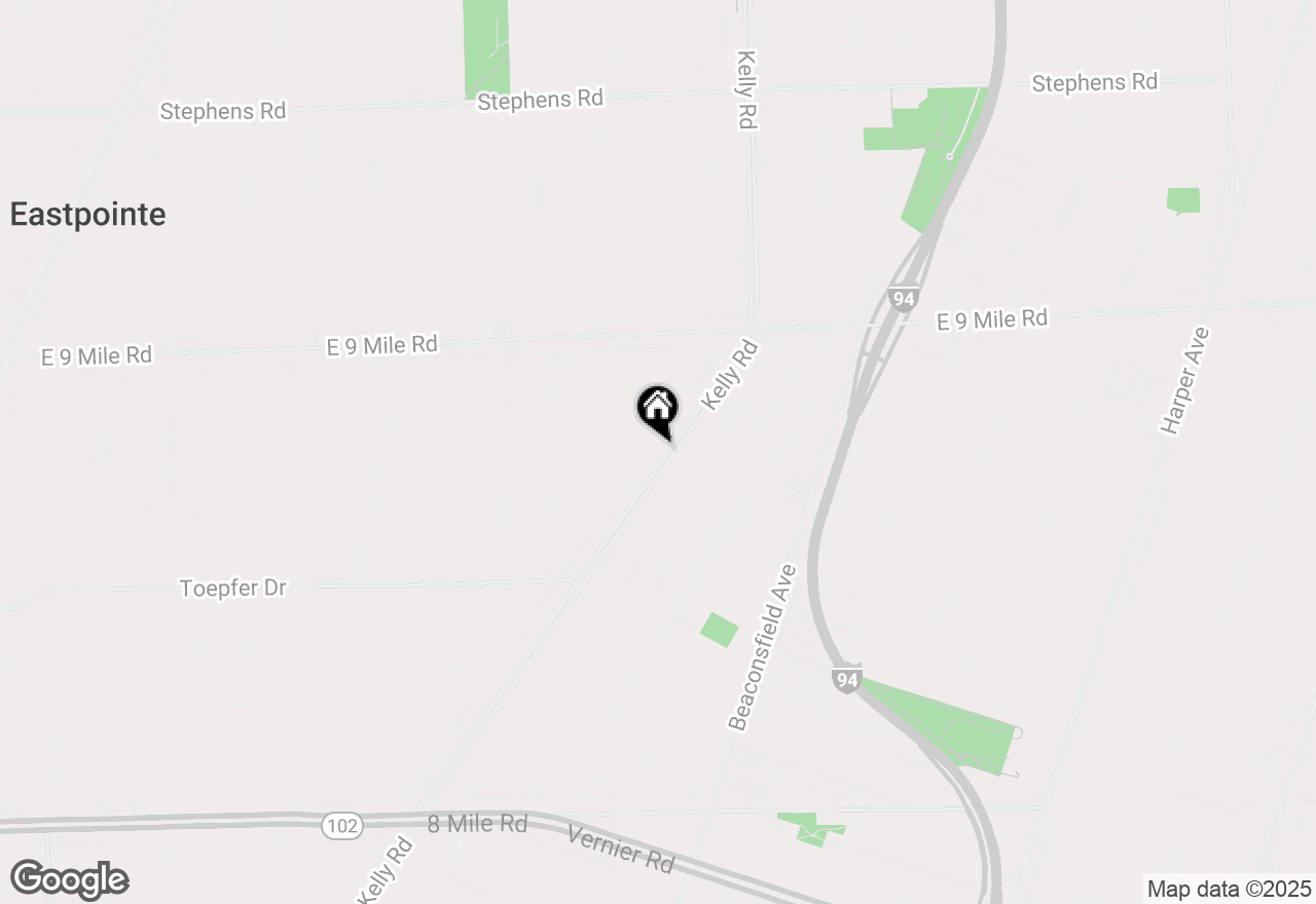Map of 22209 Kelly Road, Eastpointe, MI 48021
