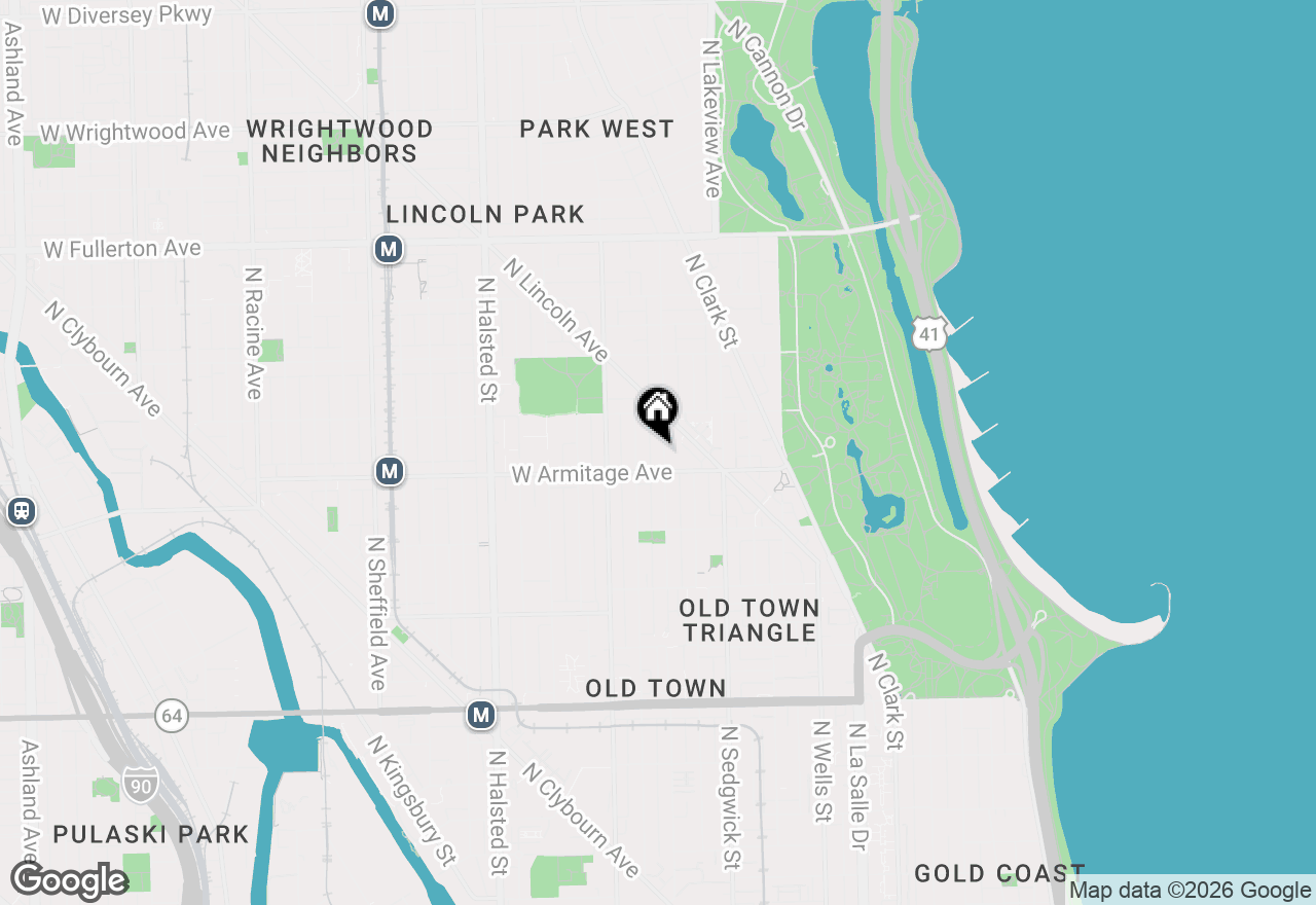 Map of 2016 N Cleveland Avenue #2N, Chicago, IL 60614