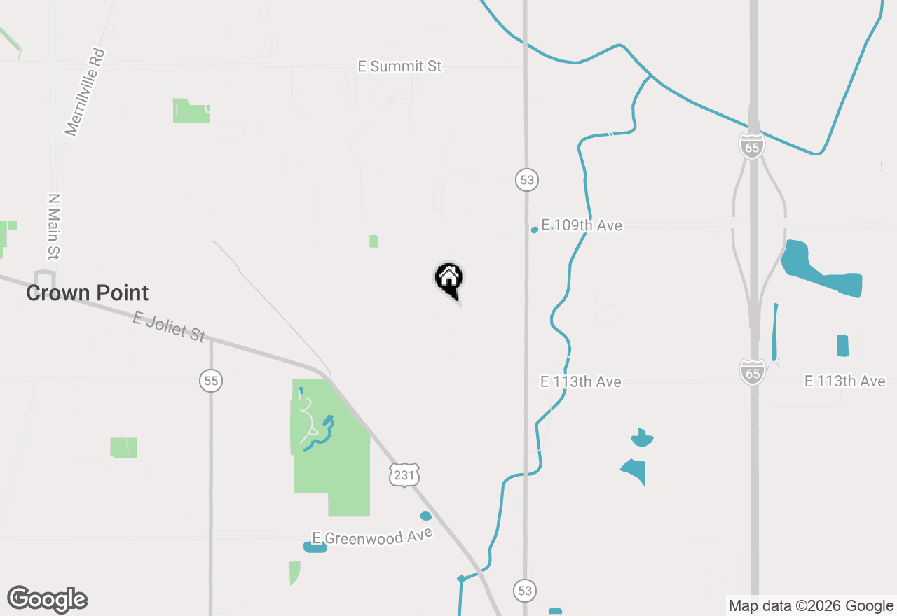 Map of 1825 Dogwood Court, Crown Point, IN 46307