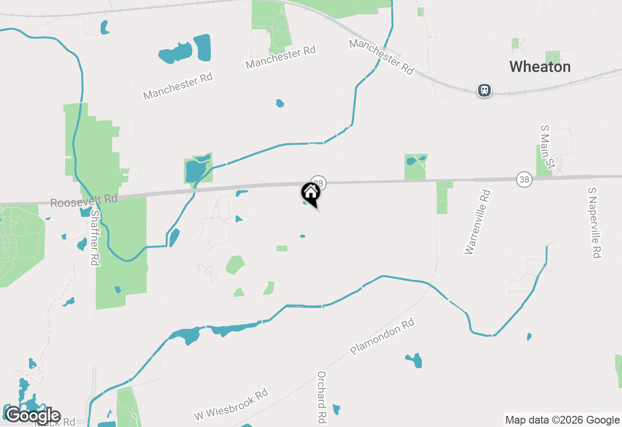 Map of (Address confidential), Wheaton, Illinois 60189