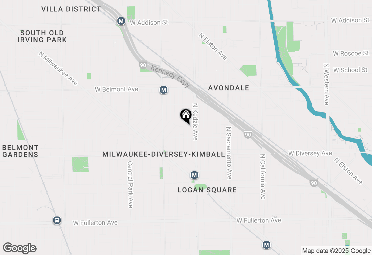 Map of 2934 N Sawyer Avenue, Chicago, IL 60618