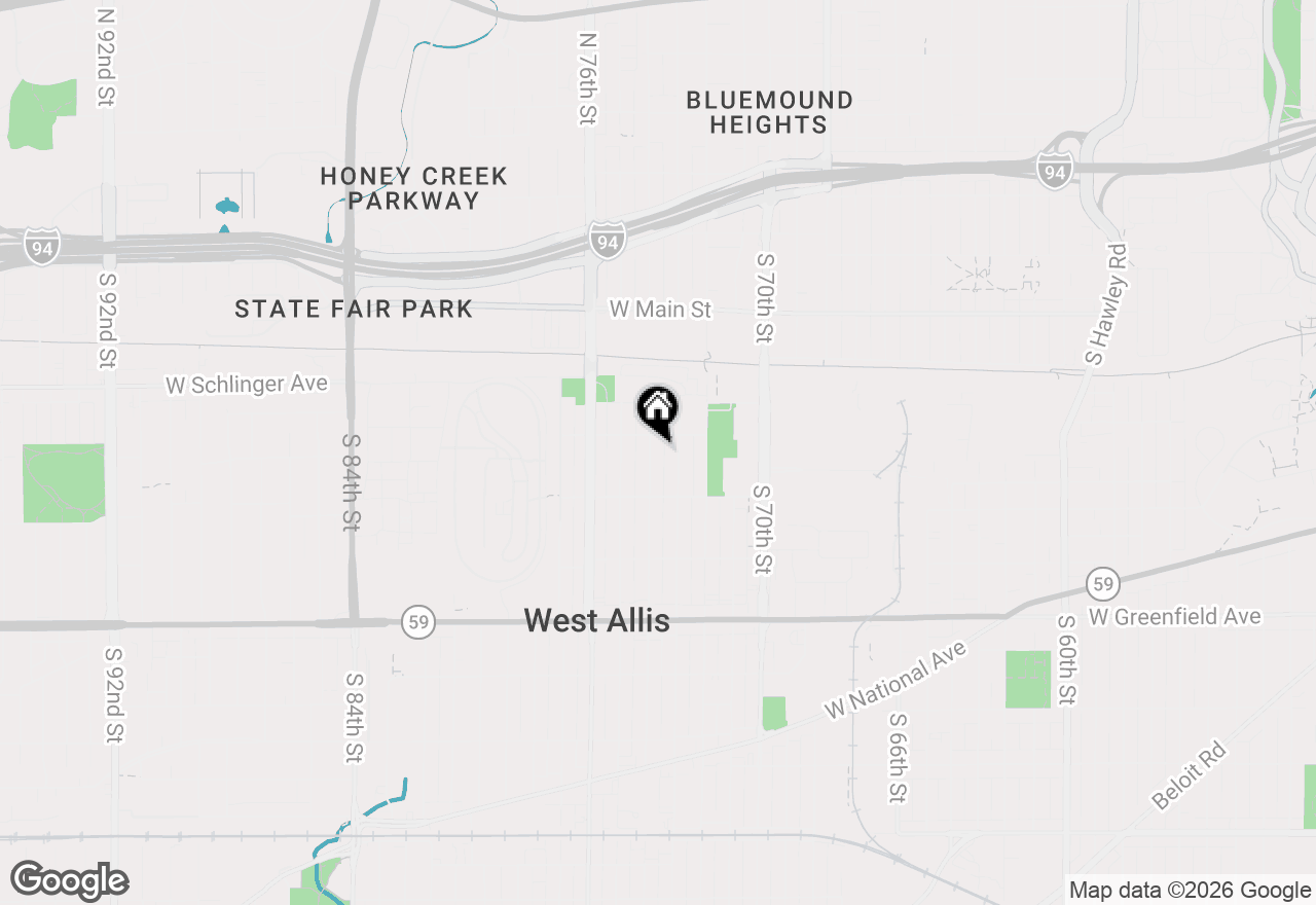 Map of 922 S 74th St, West Allis, WI 53214