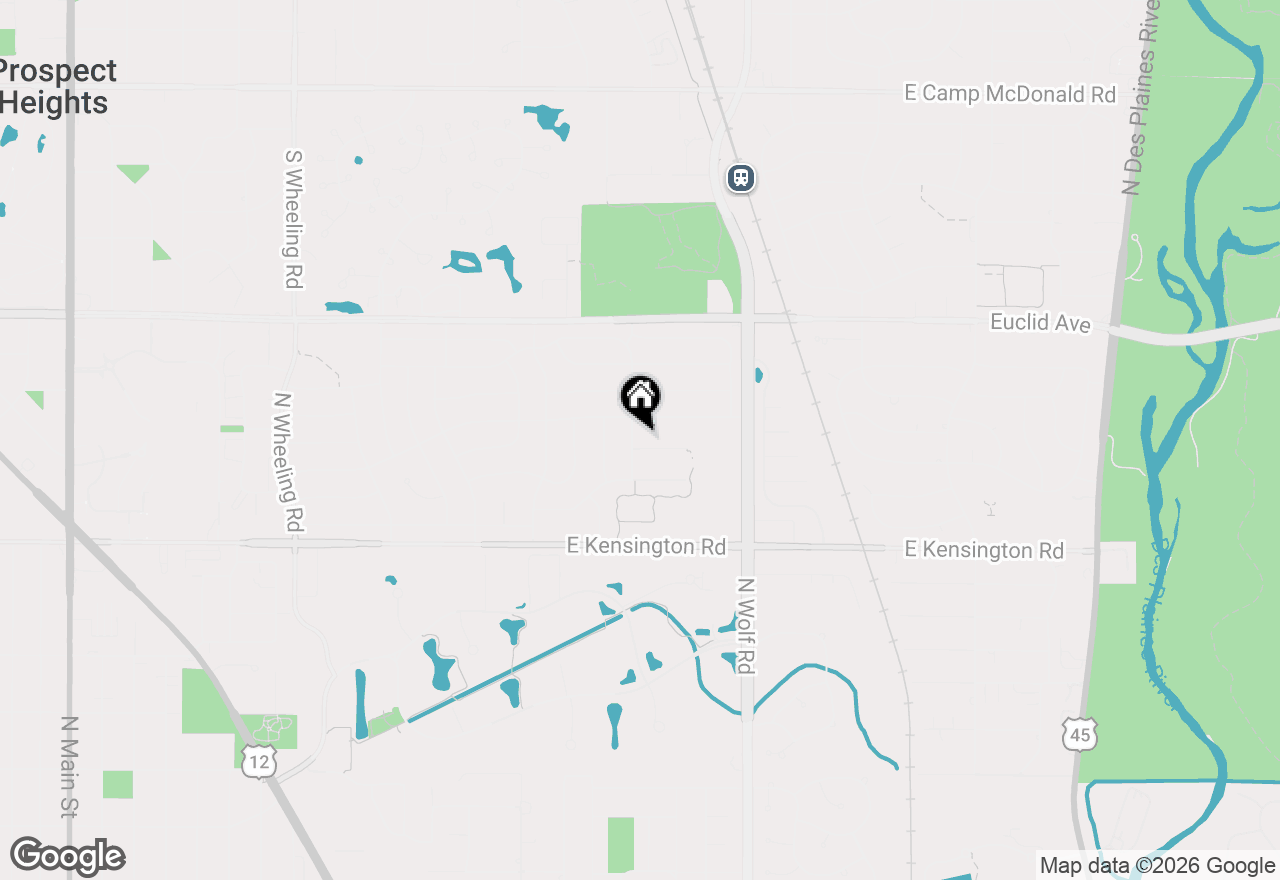 Map of 1600 E Linden Lane, Mount Prospect, IL 60056