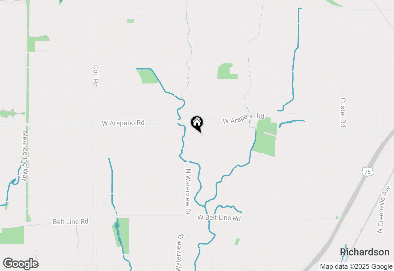 Map of 921 Teakwood Drive, Richardson, TX 75080