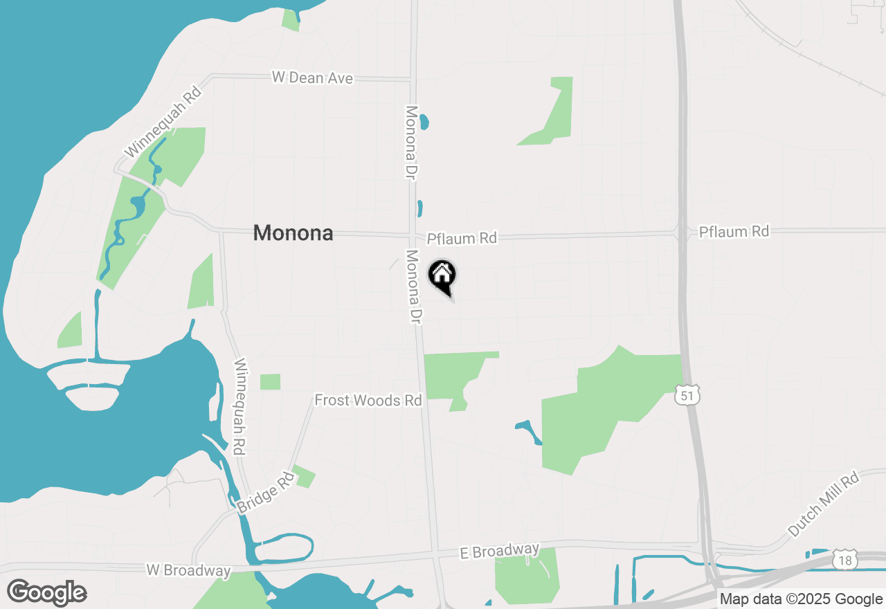 Map of 121 Acacia Lane, Madison, WI 53716