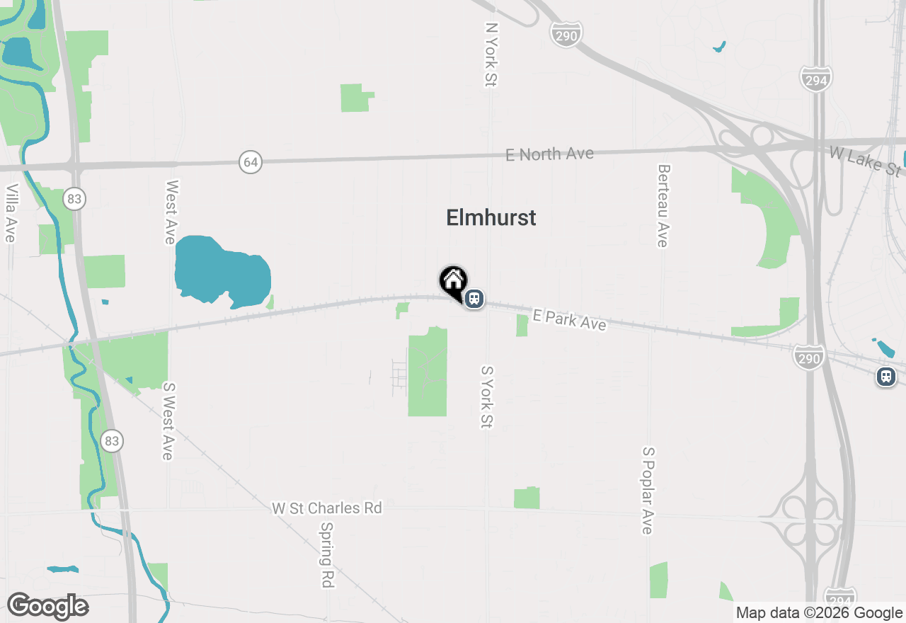 Map of 105 S Cottage Hill Avenue #204, Elmhurst, IL 60126