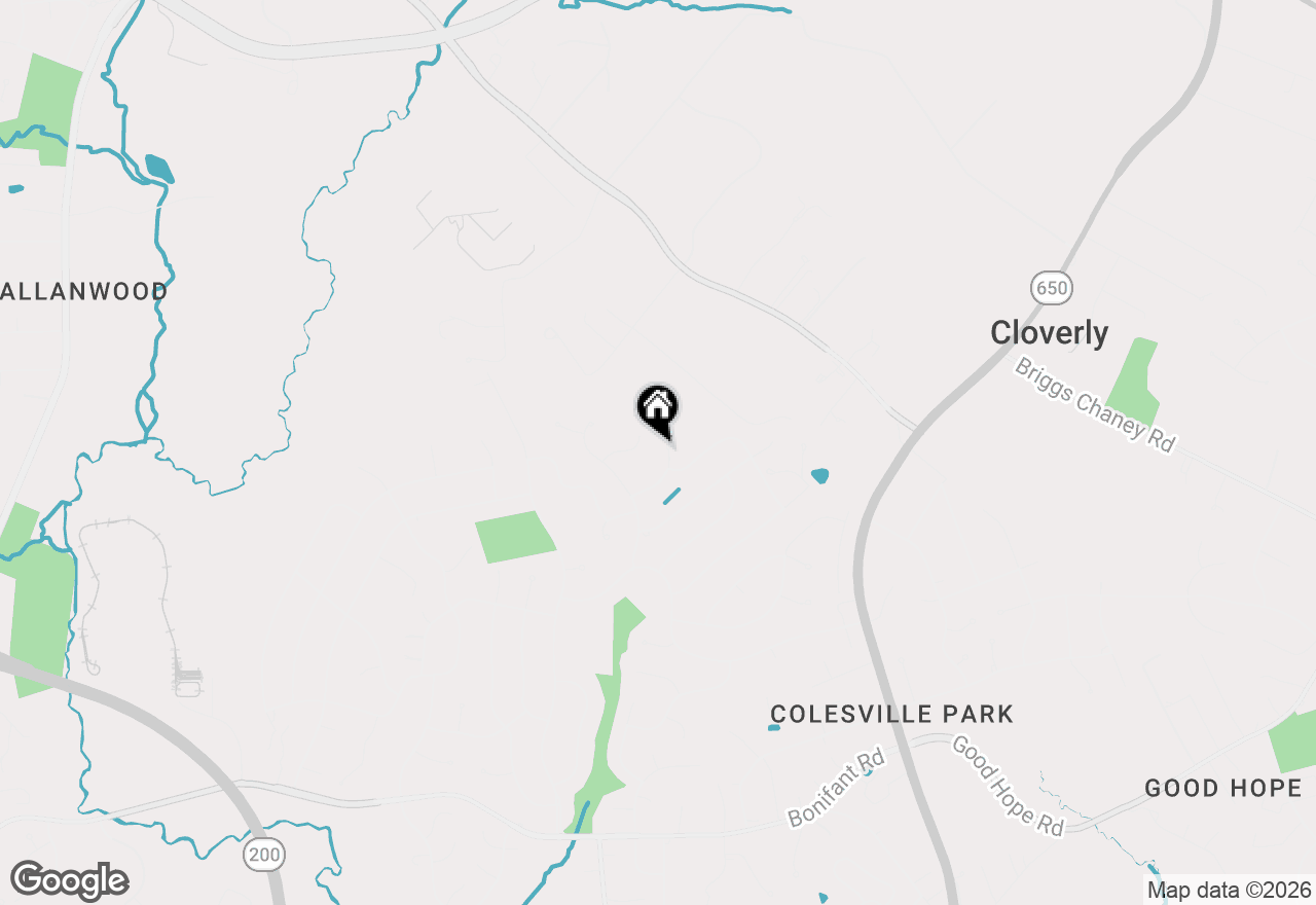Map of 15204 Winstead Lane, Silver Spring, MD 20905