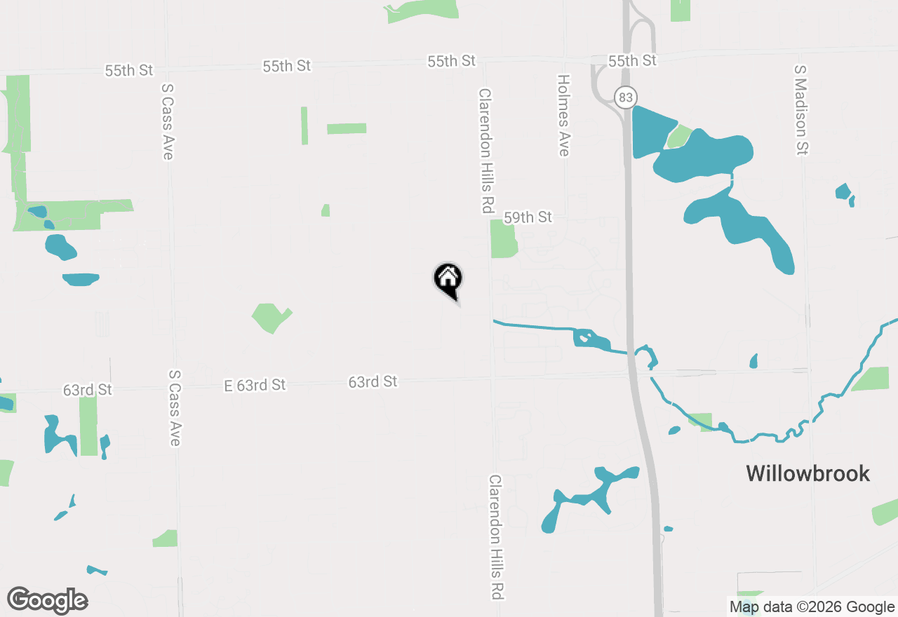 Map of 6101 Willowood Lane, Willowbrook, IL 60527