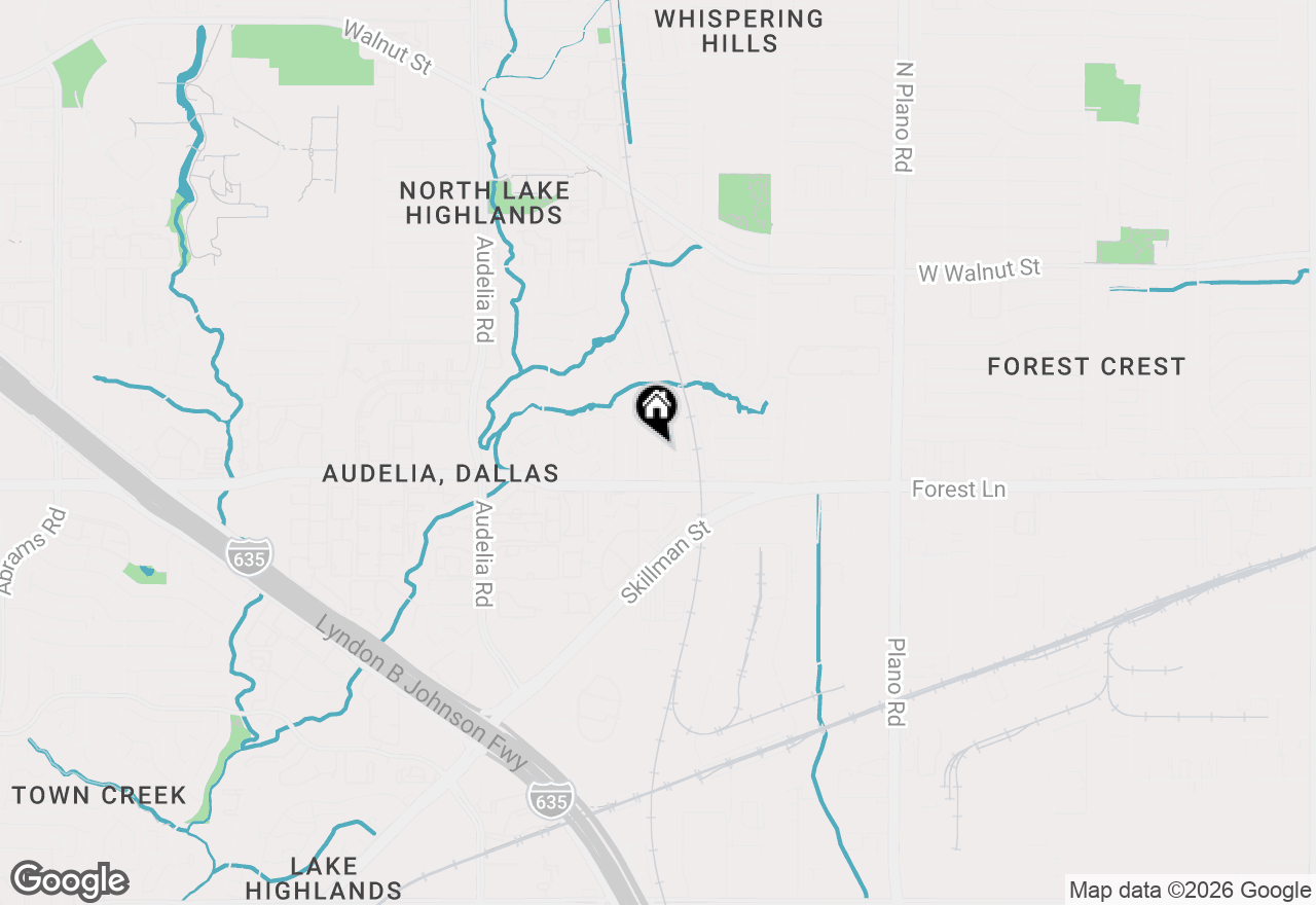 Map of 11822 Garden Terrace Drive, Dallas, TX 75243