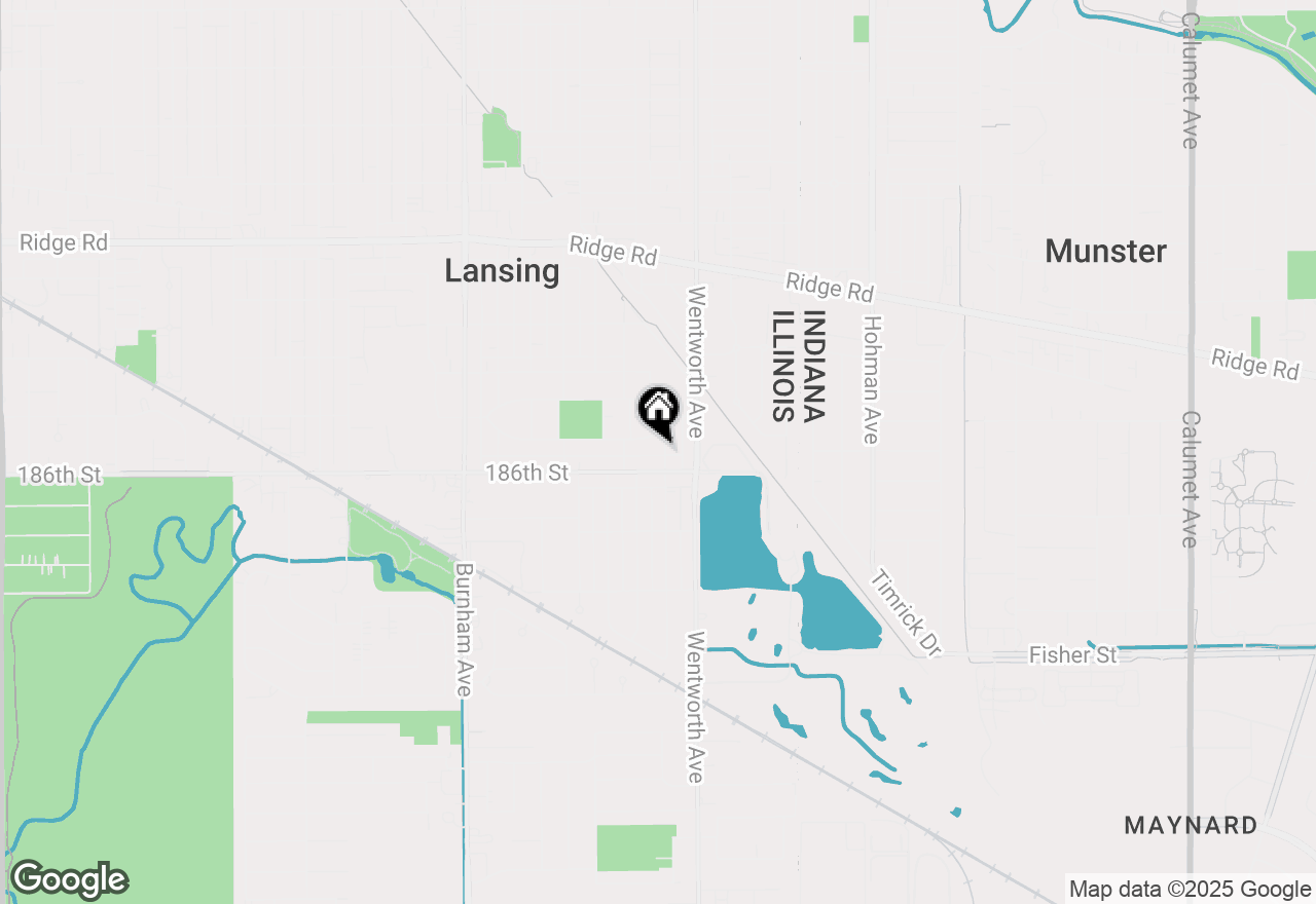 Map of 18540 Miller Drive, Lansing, IL 60438