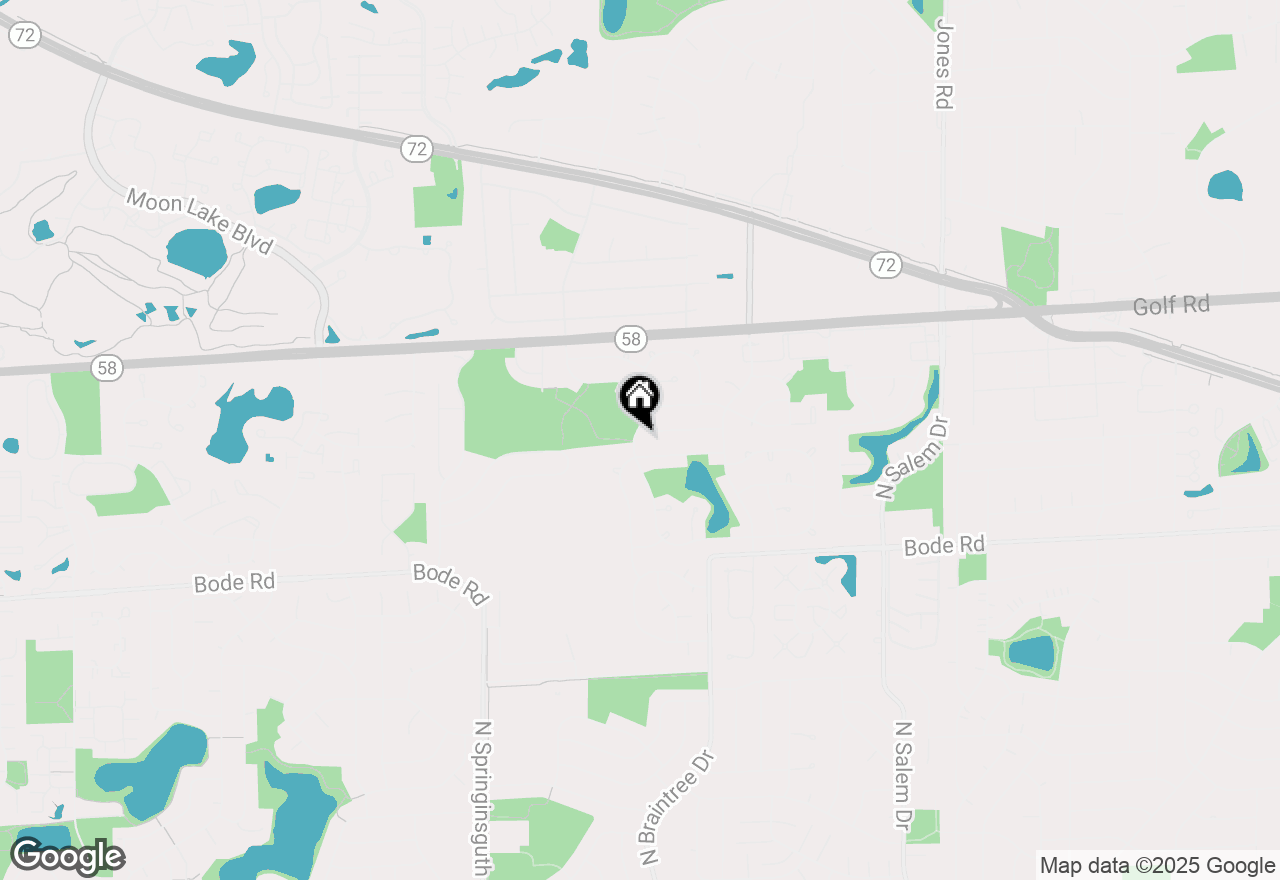 Map of 1005 N Dovington Drive, Hoffman Estates, IL 60169