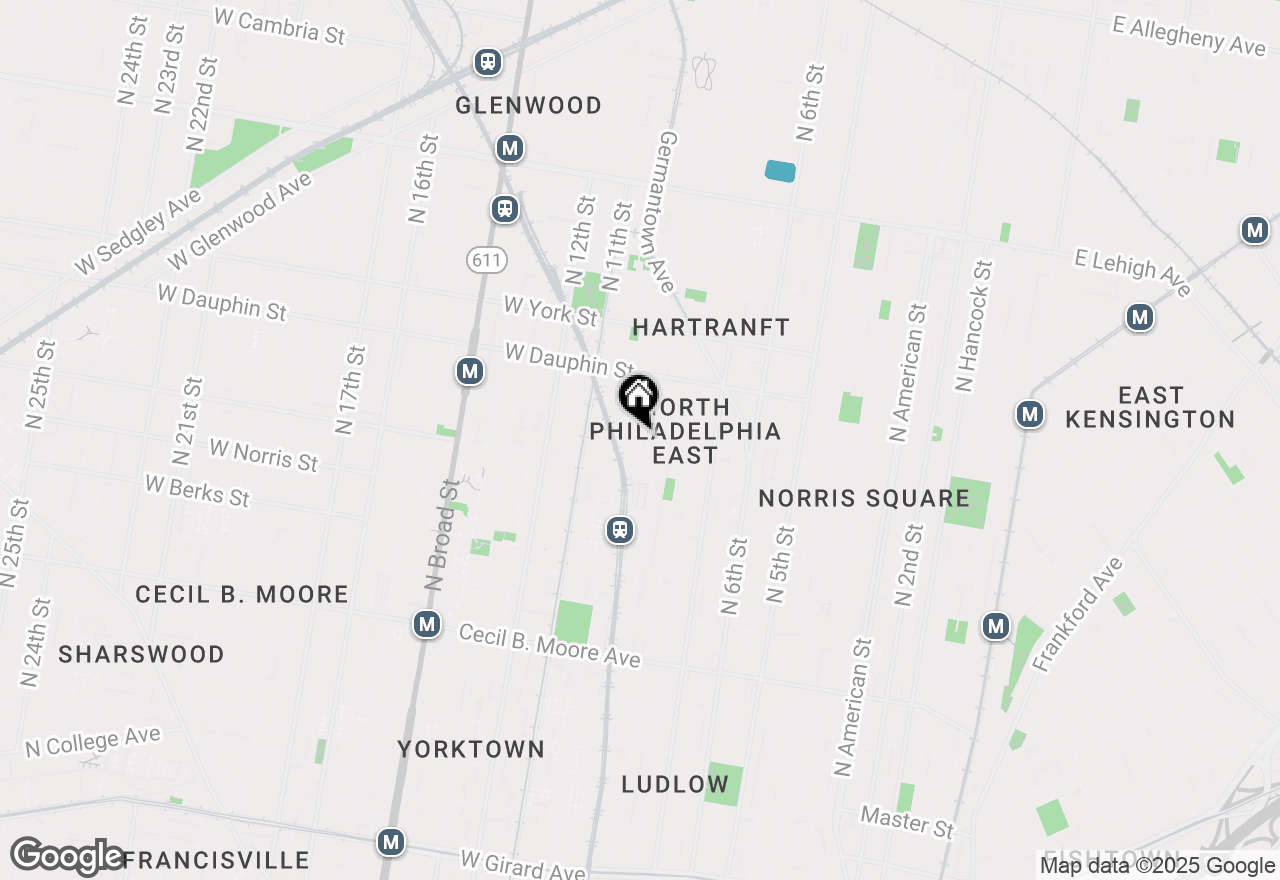 Map of 920 French Street #3B, Philadelphia, PA 19122