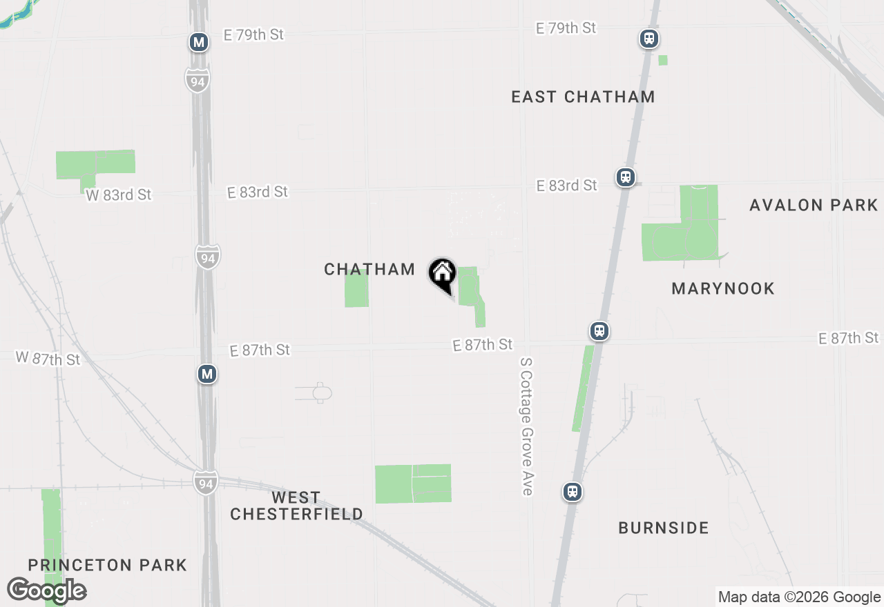 Map of 8558 S Saint Lawrence Avenue, Chicago, IL 60619