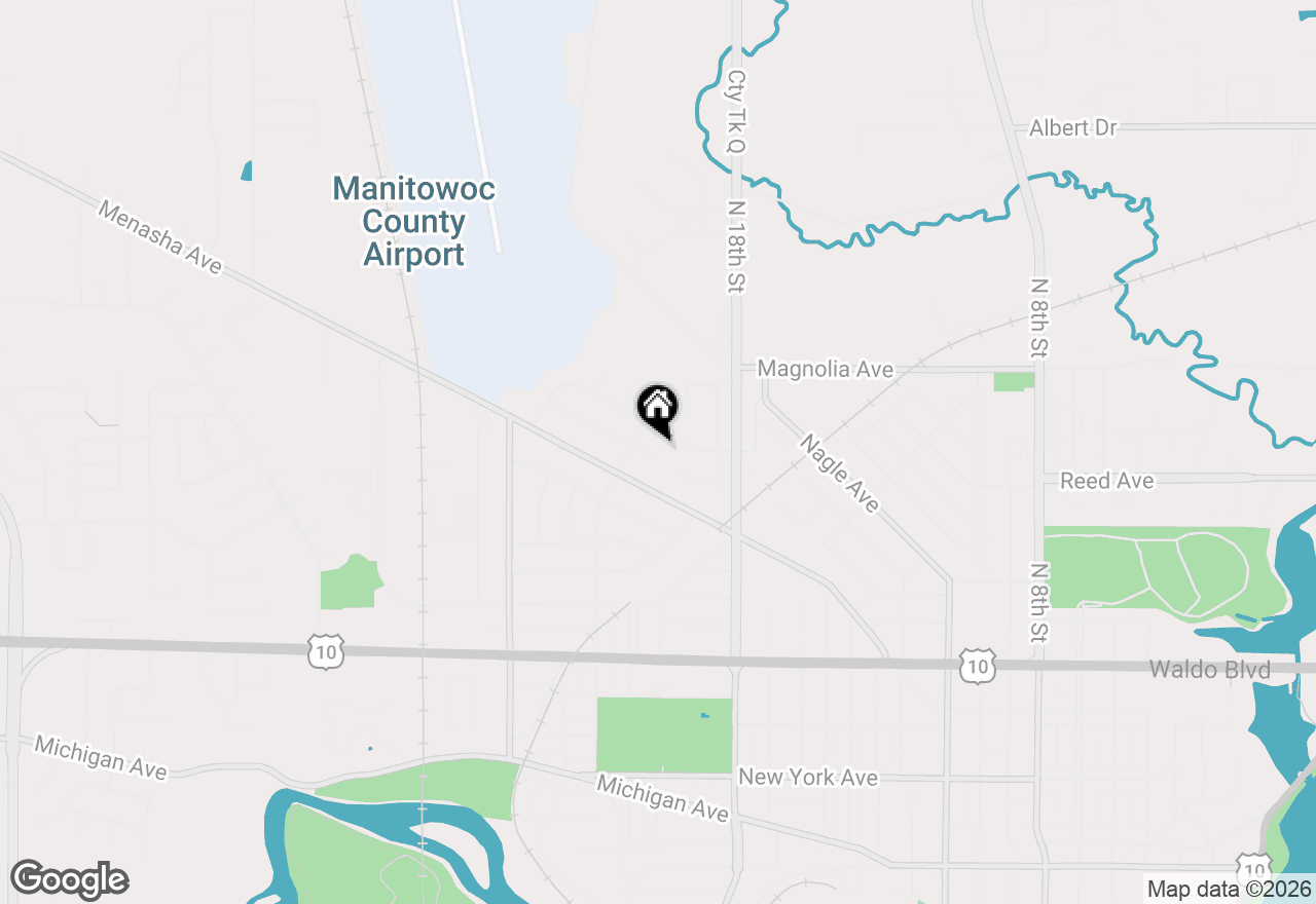 Map of 2014 Lexington Dr, Manitowoc, WI 54220