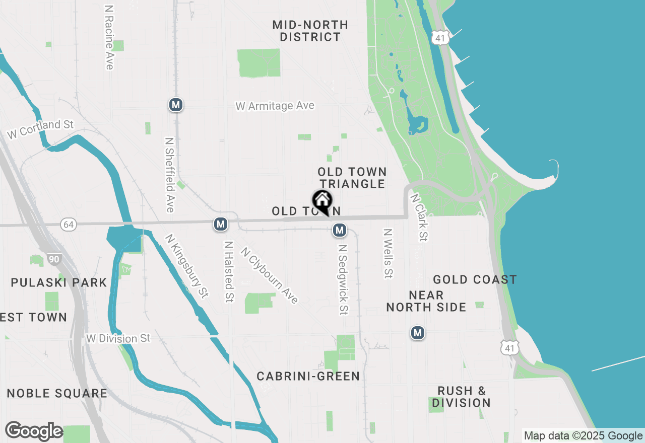 Map of 437 W North Avenue #404, Chicago, IL 60610