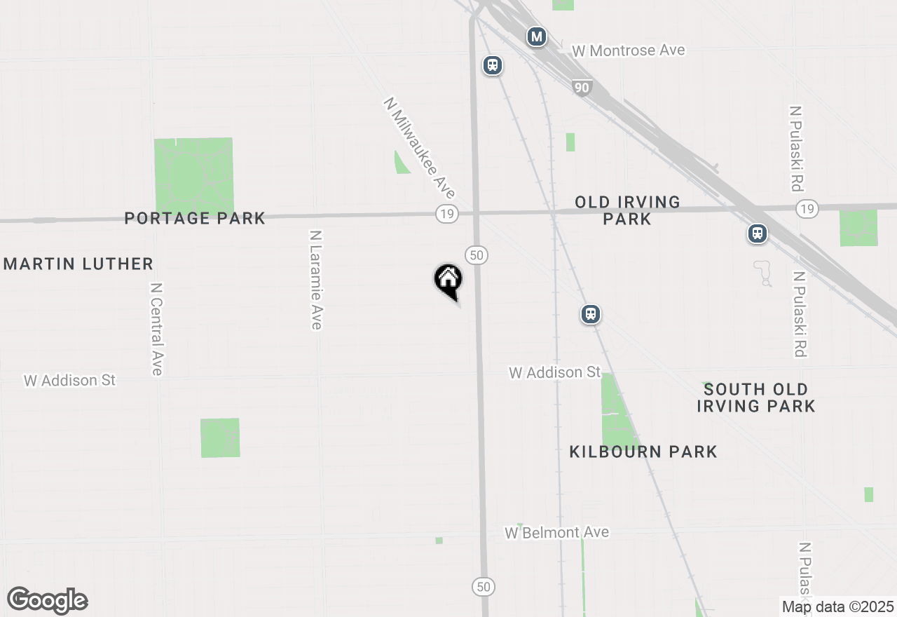 Map of (Address confidential), Chicago, Illinois 60641