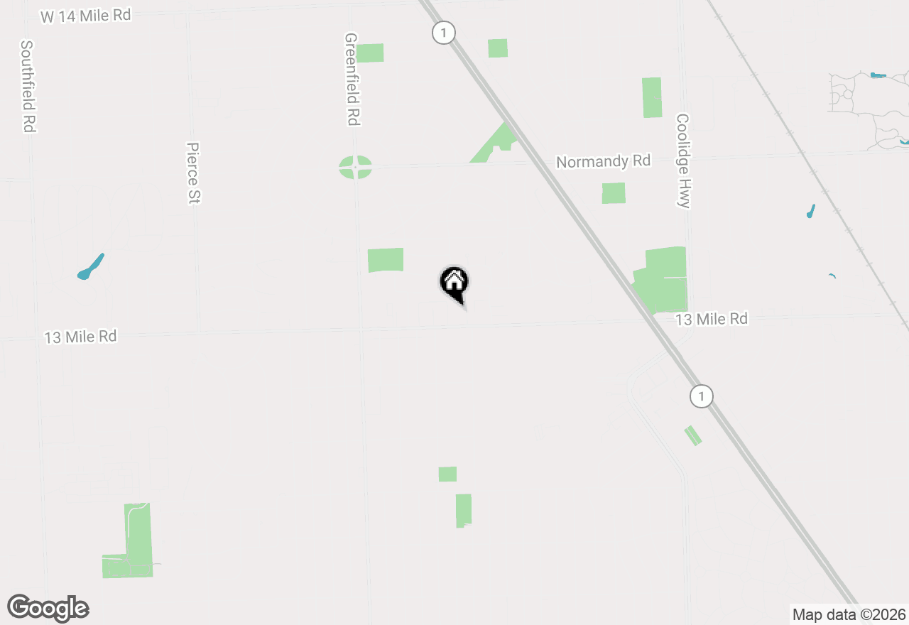 Map of 4030 W 13 Mile Road #J2, Royal Oak, MI 48073