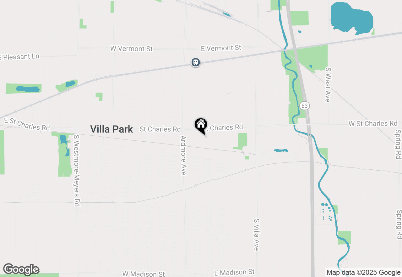 Map of 28 S Illinois Avenue, Villa Park, IL 60181