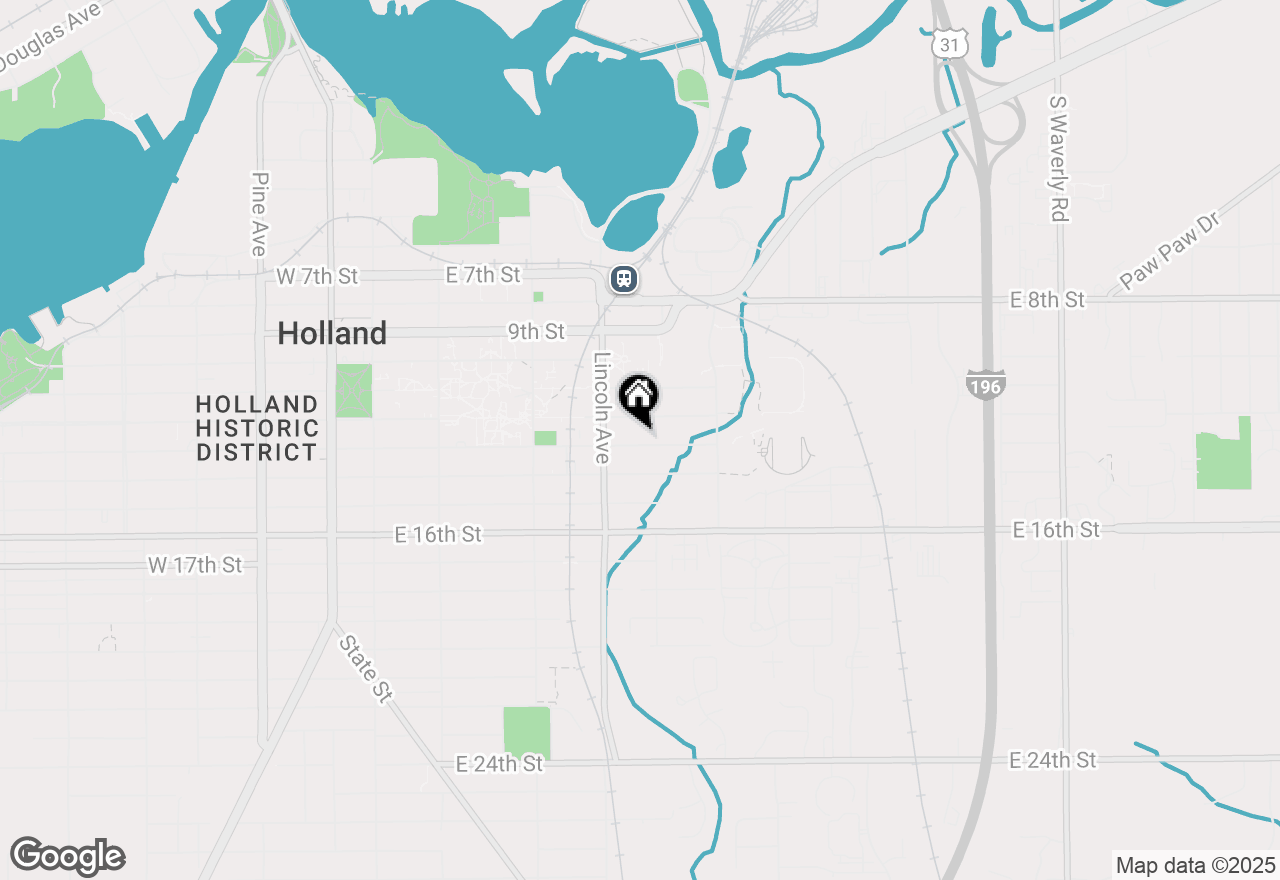 Map of 251 E 13th Street, Holland, MI 49423