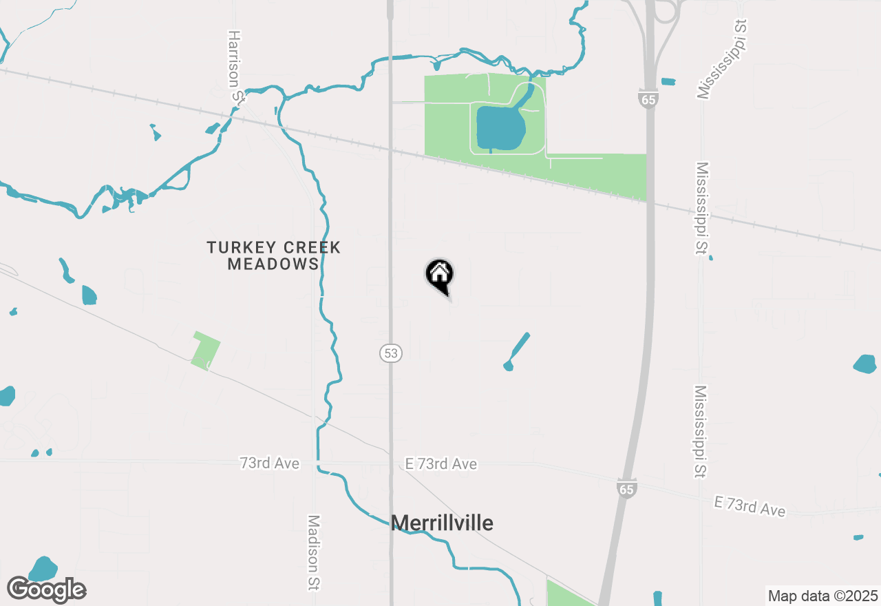 Map of 207 E 68th Place, Merrillville, IN 46410