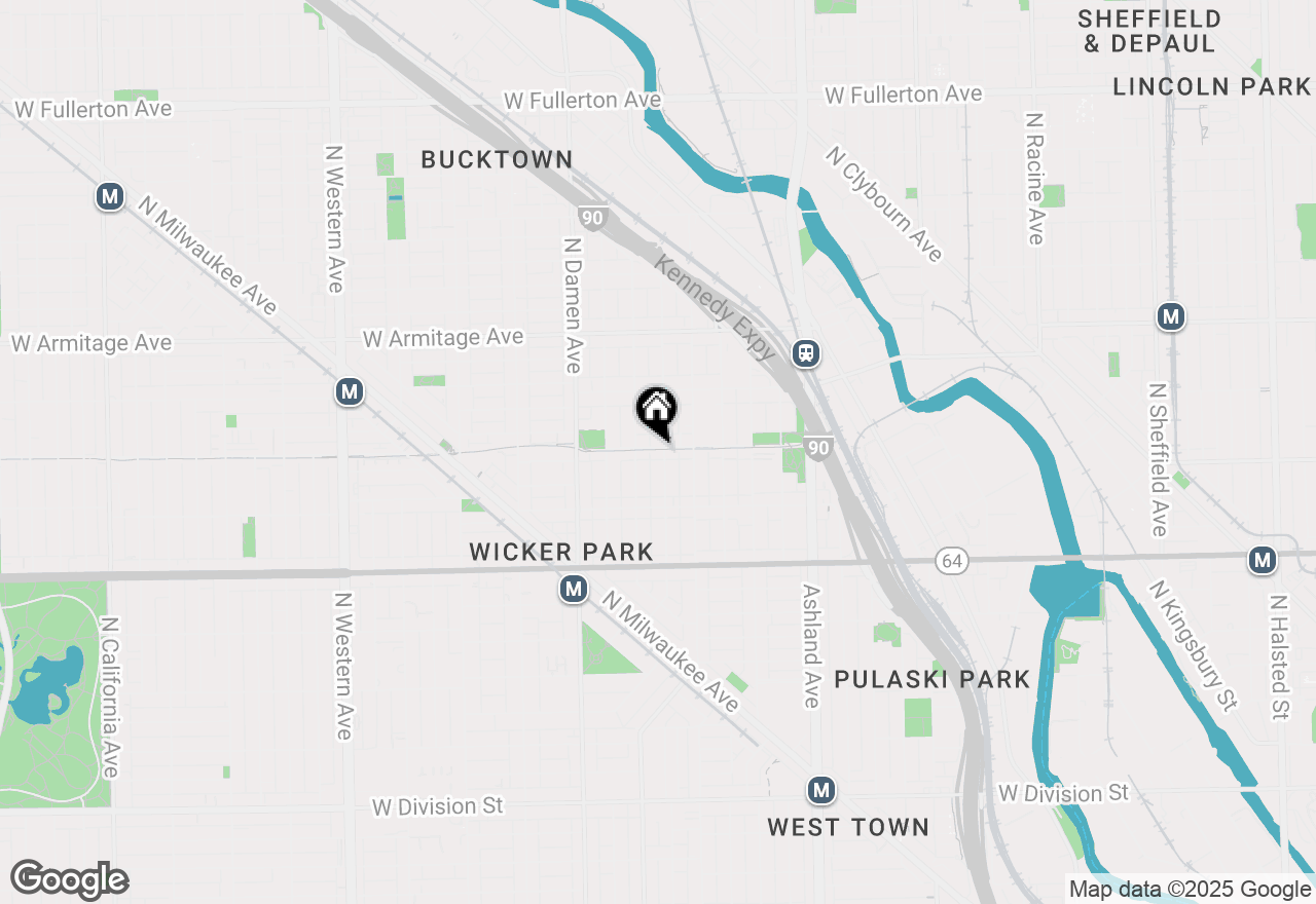 Map of 1758 N Honore Street, Chicago, IL 60622