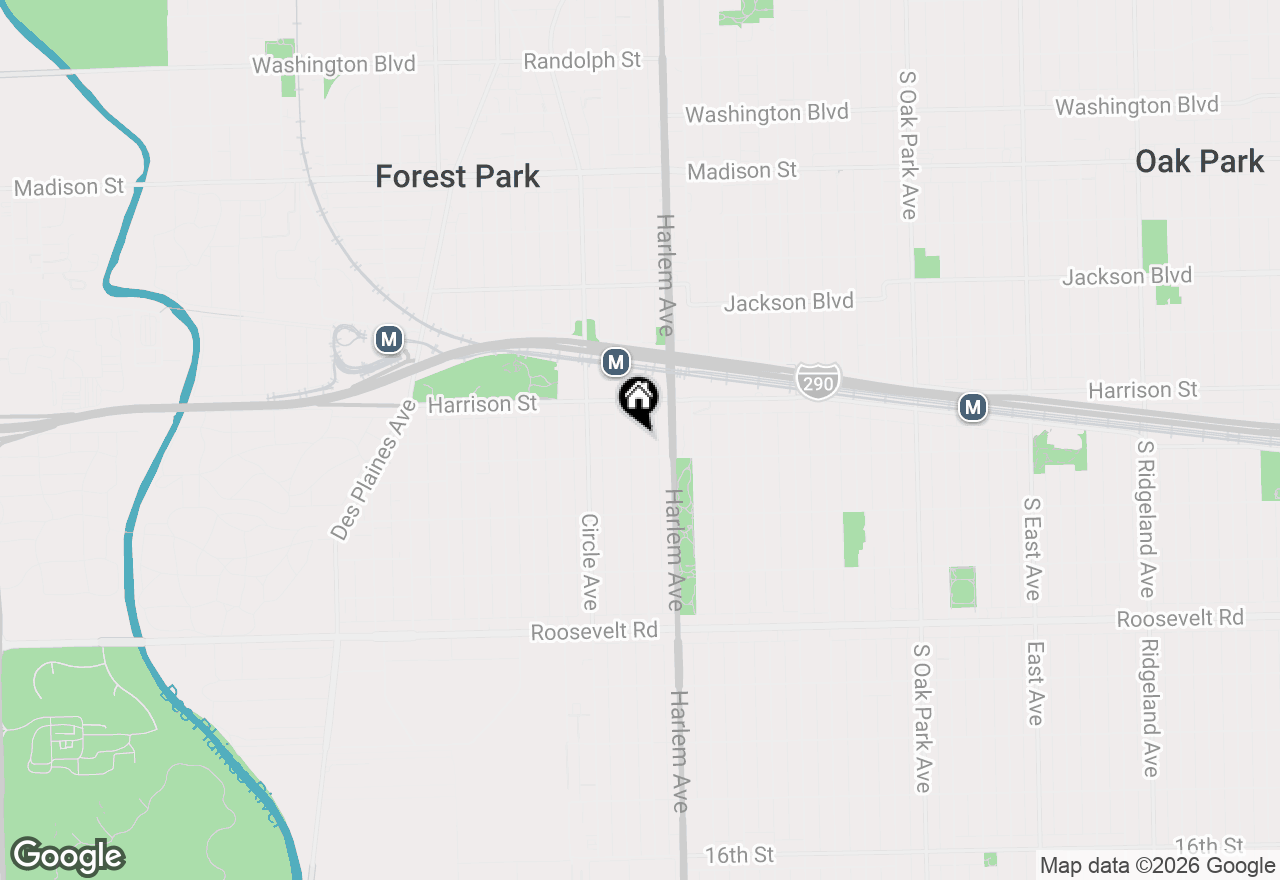 Map of 833 Elgin Avenue, Forest Park, IL 60130