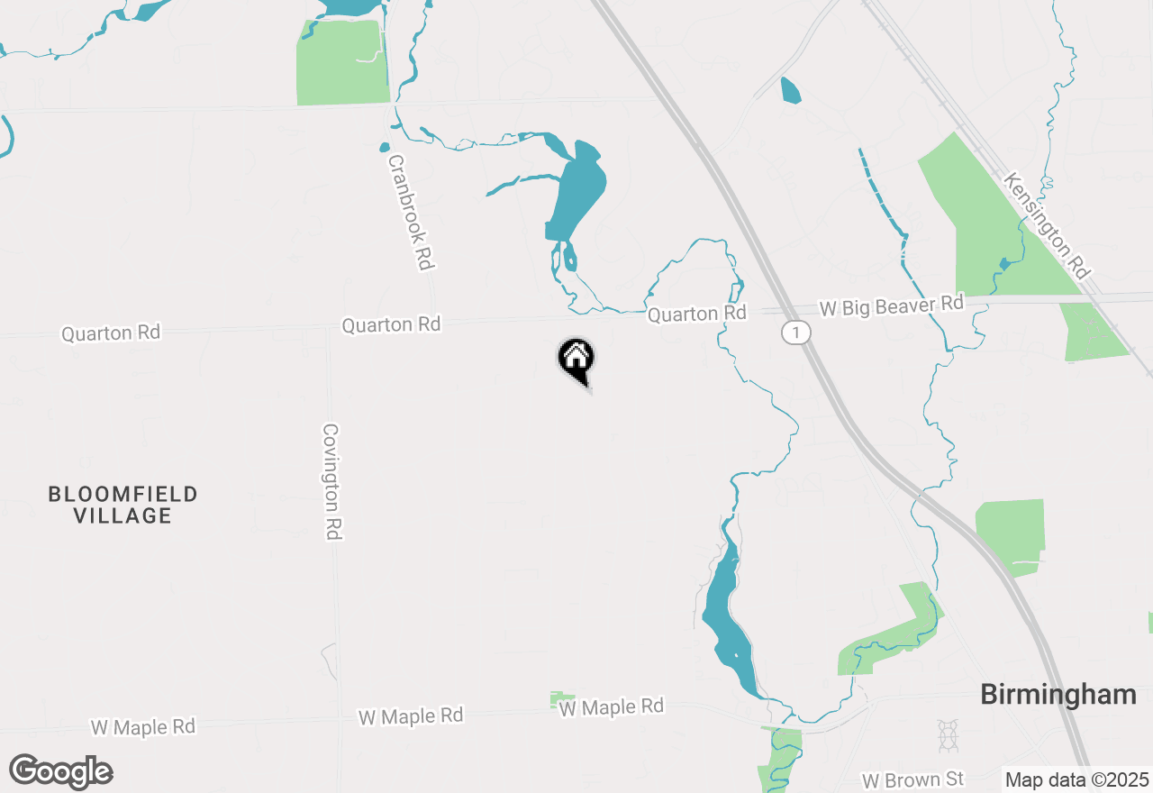 Map of 1333 Fairfax Street, Birmingham, MI 48009