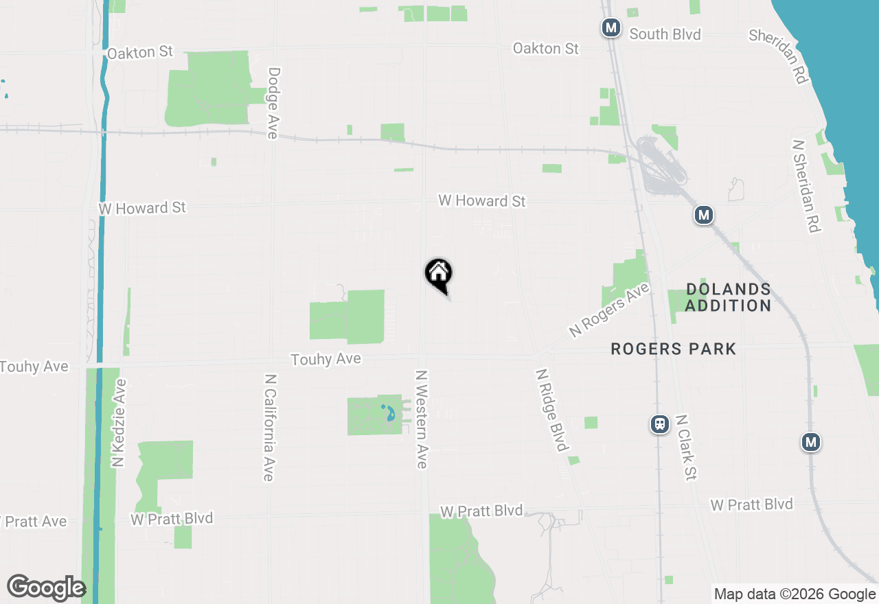 Map of 7322 N Claremont Avenue #2E, Chicago, IL 60645