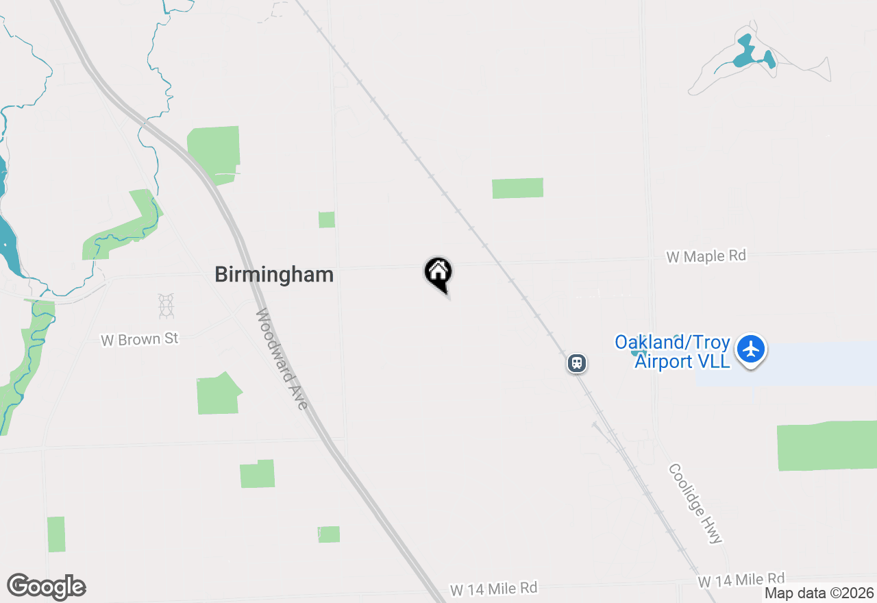 Map of 1679 Villa Road, Birmingham, MI 48009