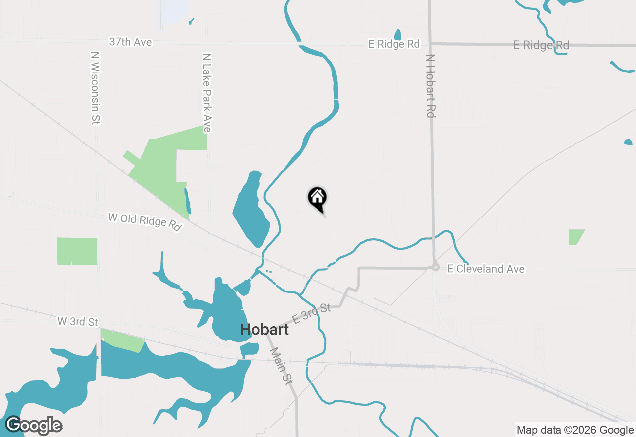 Map of 140 N Linda Street, Hobart, IN 46342