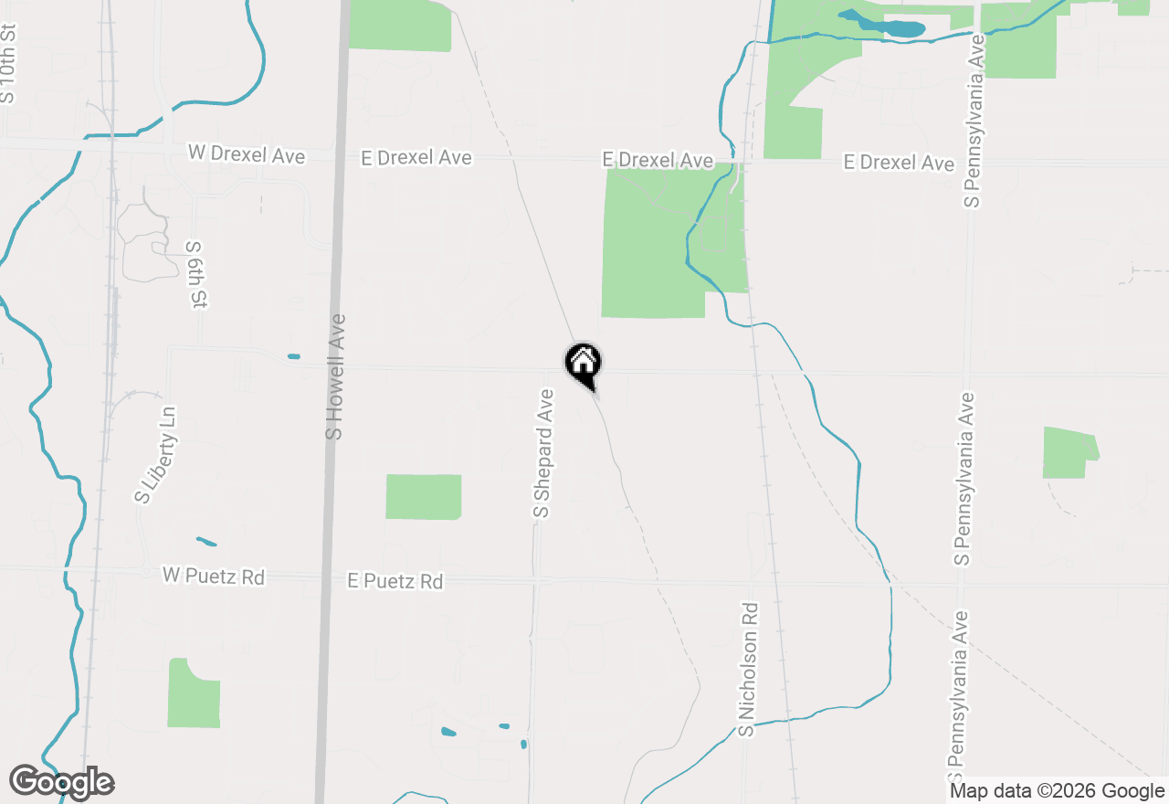 Map of 8350 S Golden Fields Dr, Oak Creek, WI 53154