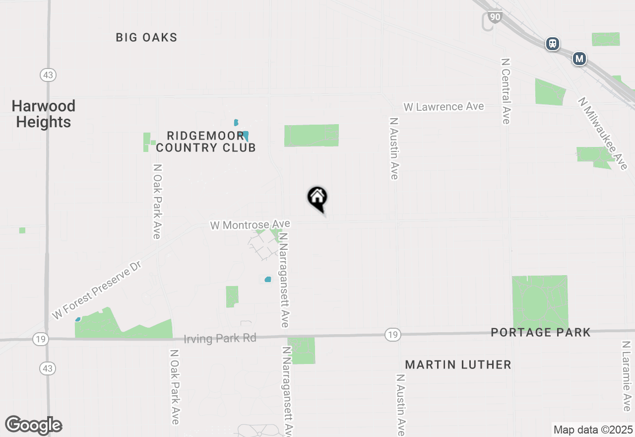 Map of 6248 W Montrose Avenue #1R, Chicago, IL 60634