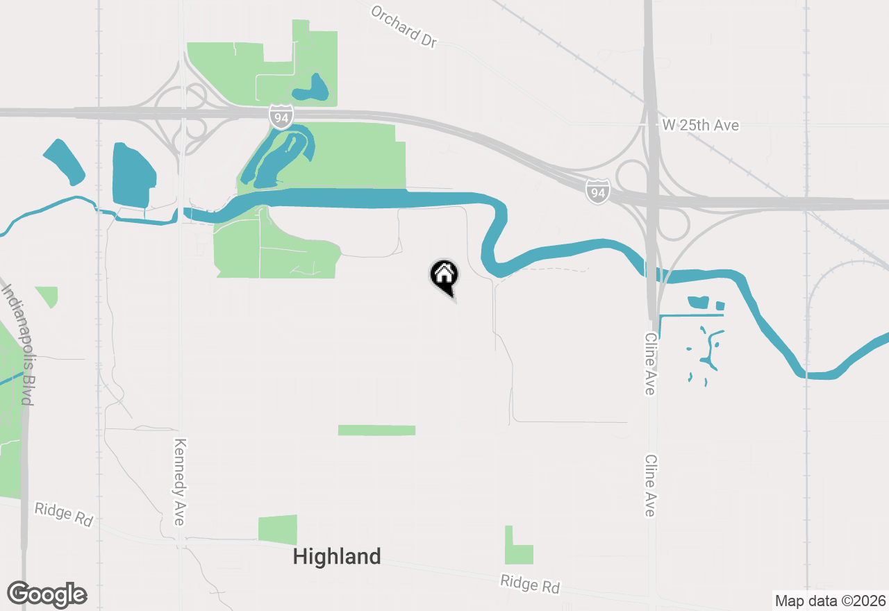 Map of 8141 Grace Place, Highland, IN 46322