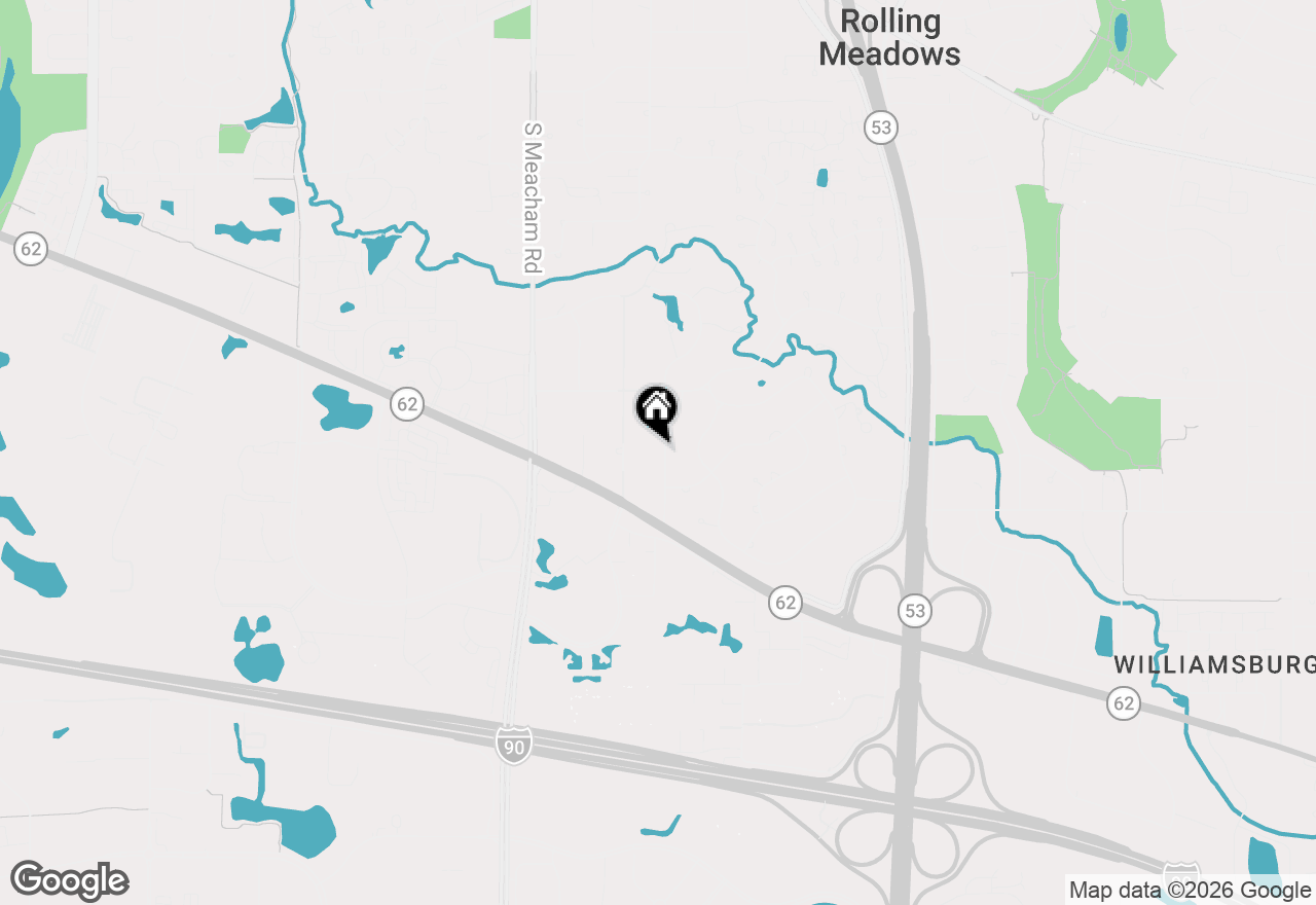 Map of 2288 S Westwood Lane, Palatine, IL 60067
